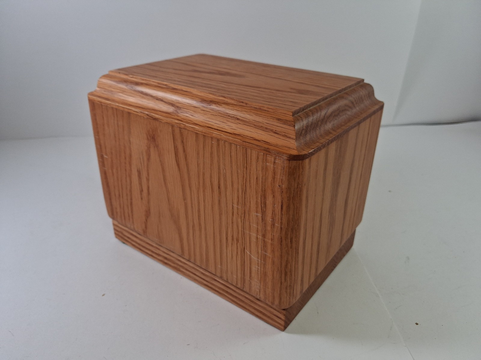 Wooden Cremation Urn Box For Human or Pet Ashes Duck Burned Pyrography