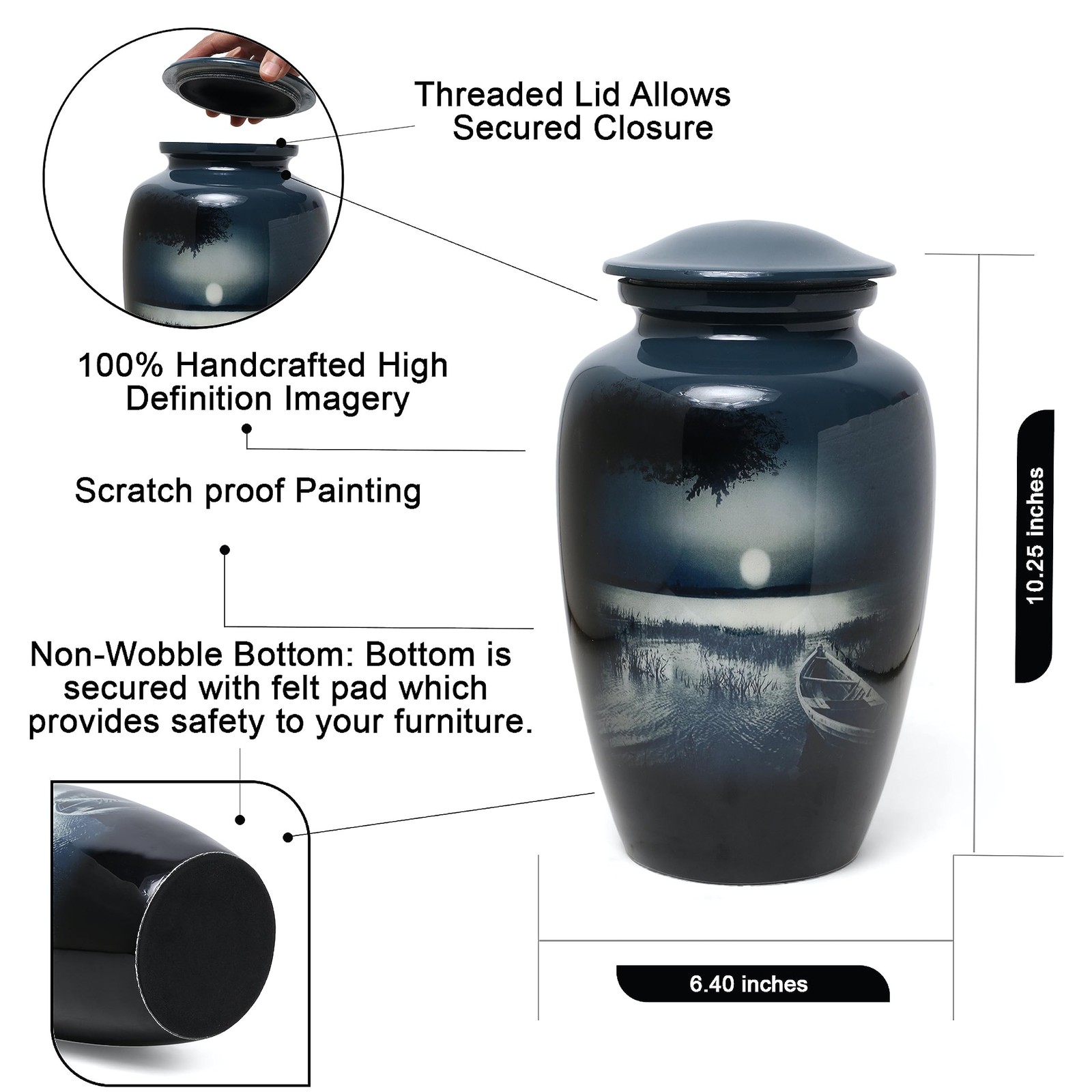 Urns for Human Ashes Adult Male Female | Handcrafted Large Handcrafted Funera…
