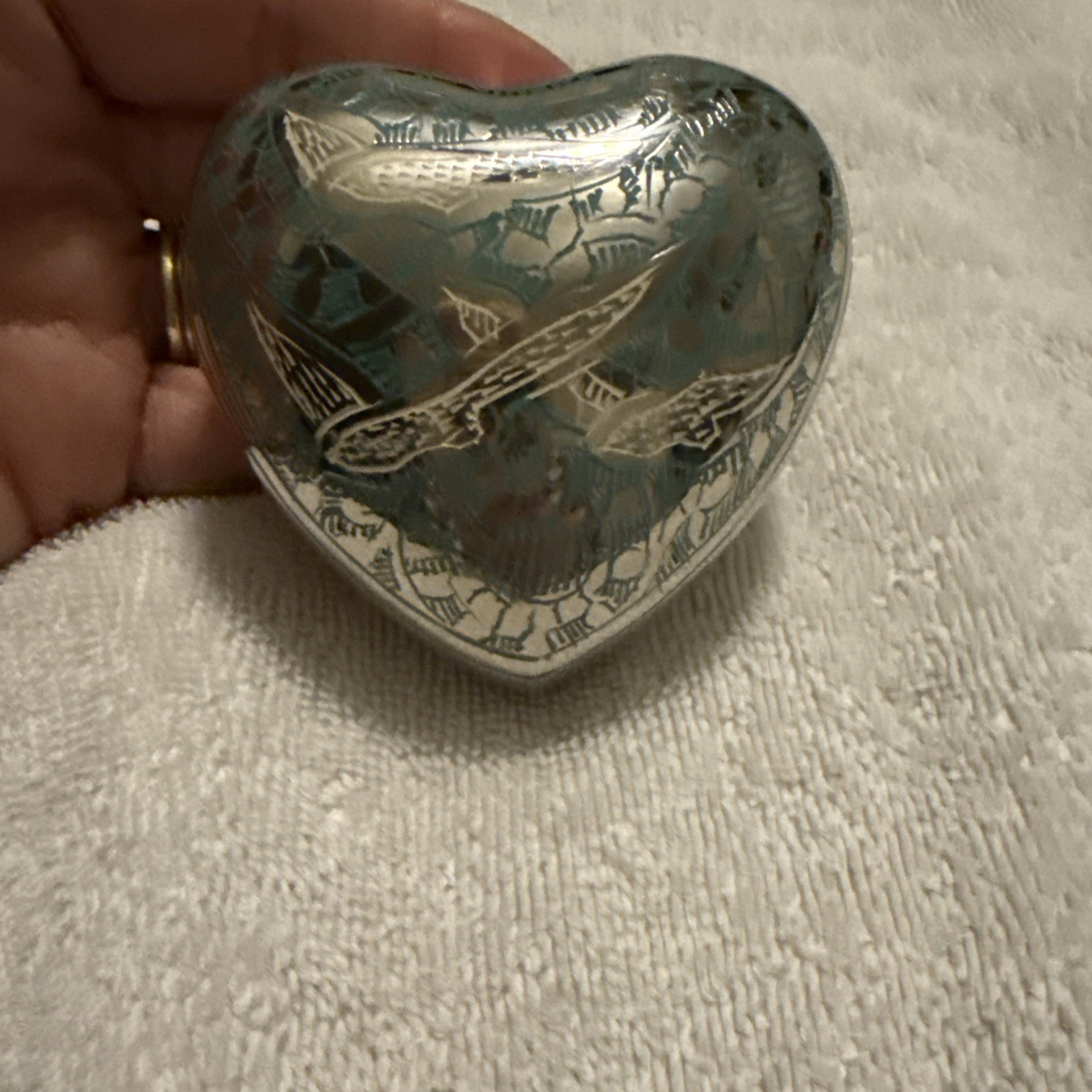 3″ Small Pet Forever Heart Cremation Urn Memorial Ashes Keepsake Dove Seagull