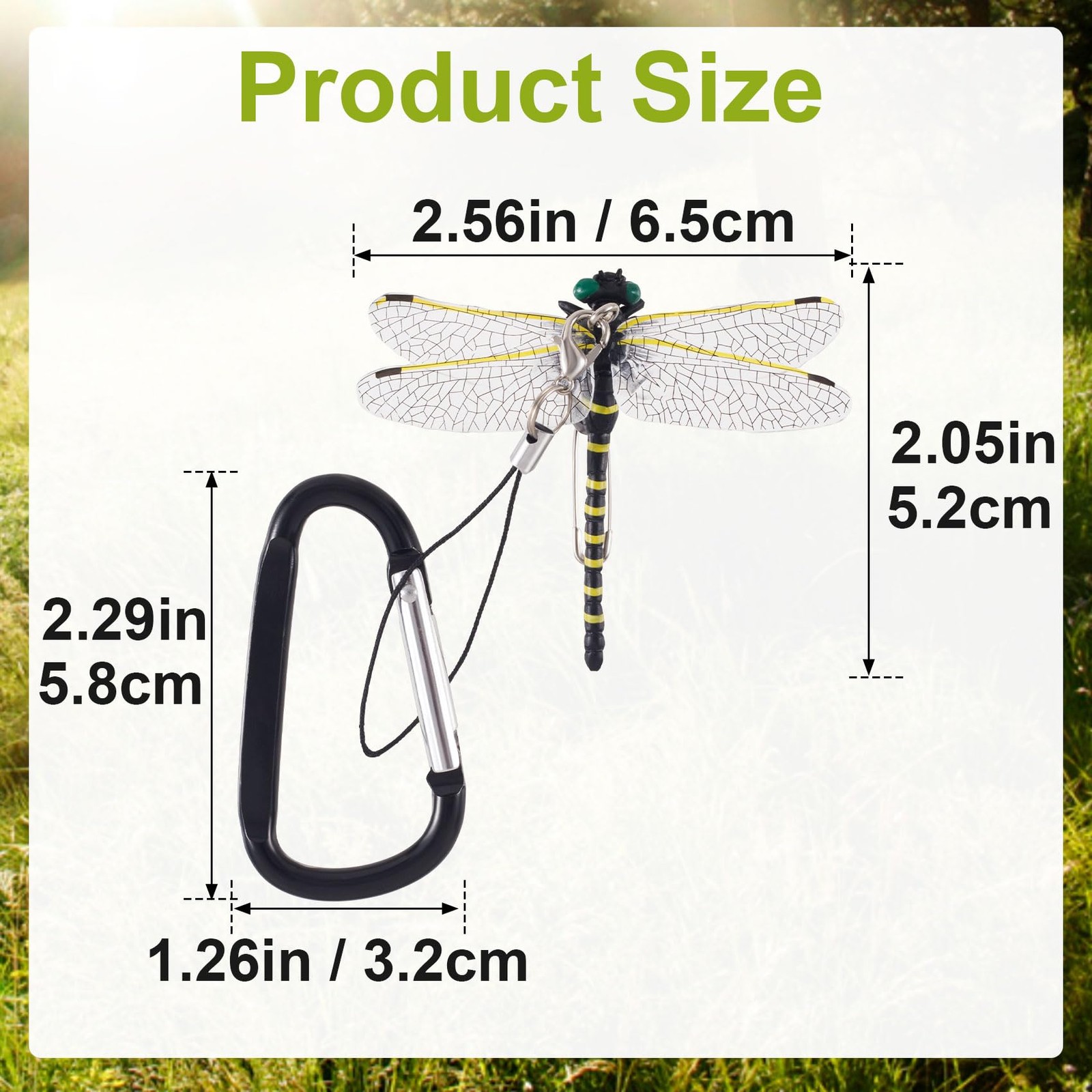 Dragonfly Hat Clip, Dragon Fly Clips for Bugs, Fake Realistic Artificial Drag…