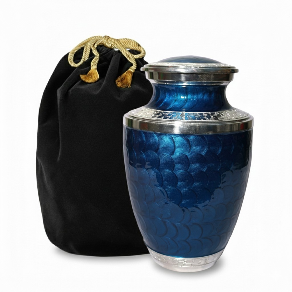 Large Cremation Urn for Human Ashes Handcrafted Funeral Memorial Urn