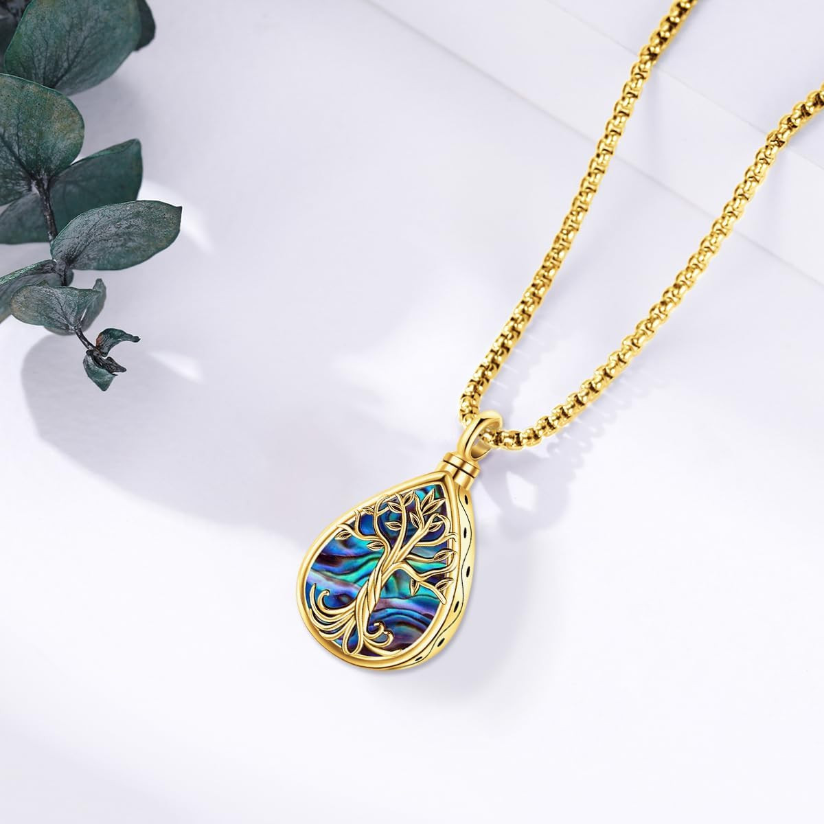 Cremation Jewelry for Ashes Necklace to Put Ashes in 925 Sterling Silver/Gold or