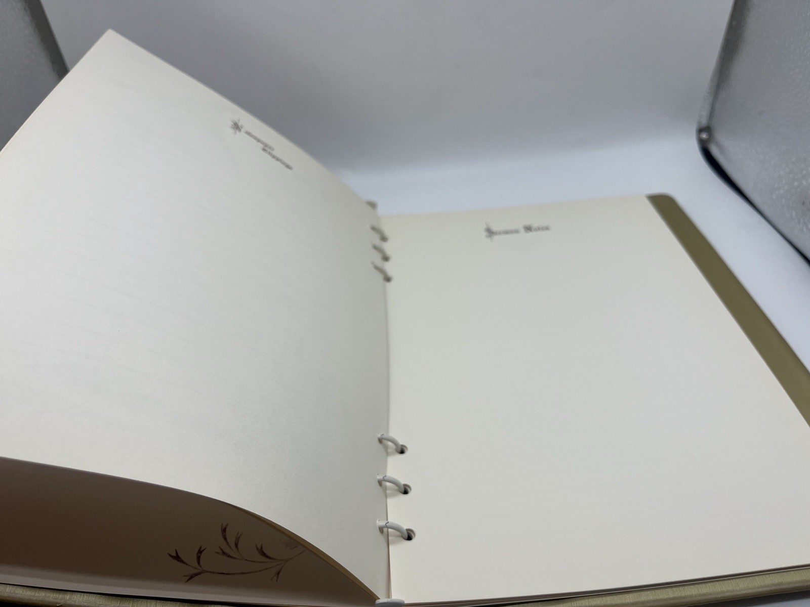 Vintage Funeral Memorial Record Book Service Family Guest Friends Sign In Unused