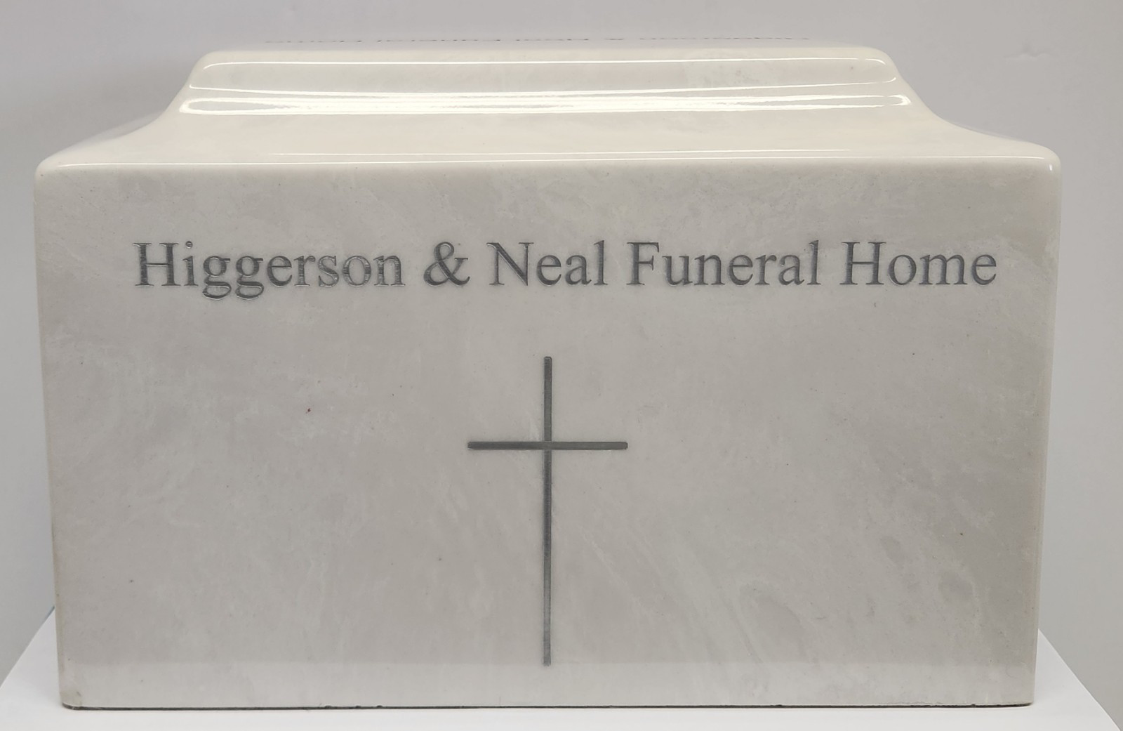 Vtg MacKenzie Marble Urn Casket Vault Salesman Sample Funeral Home Advertising