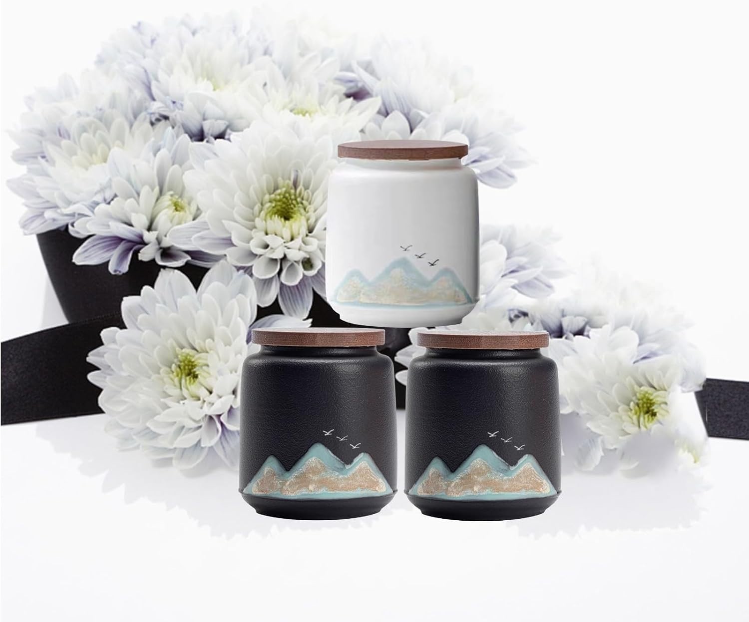 3.3-Inch Decorative Keepsake Urns – 6-Piece Sharing Set for Loved Ones