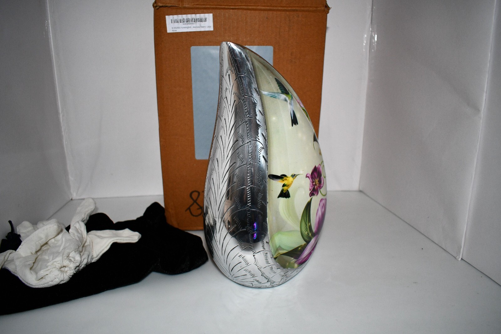 M Meilinxu Hummingbird Urn – Large Adult Cremation Urn for Human Ashes NIB