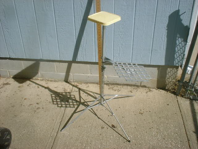 Funeral Home Plant Stand, adjustable Pole Shelf Rack Folding Vintage 60`s RETRO