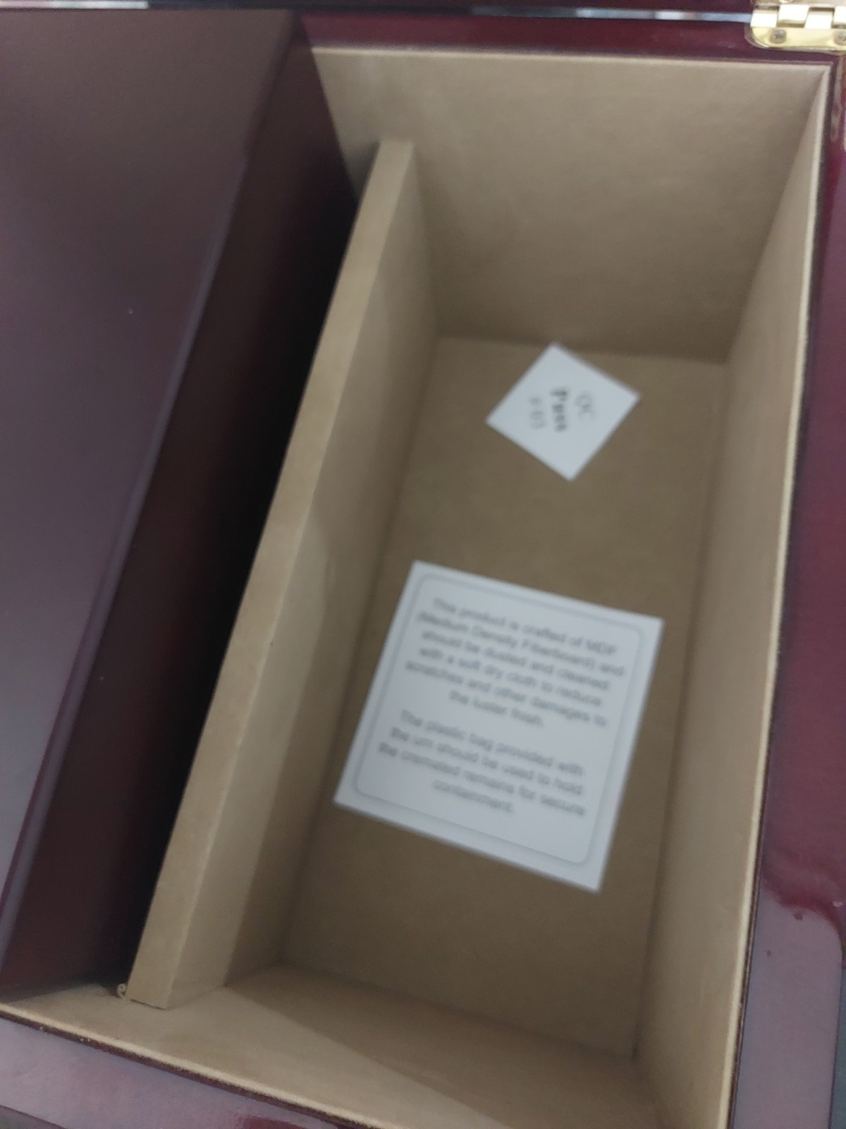 New Unused Cherrywood Cremation Box Urn Keepsake Person Kit & Picture Frame