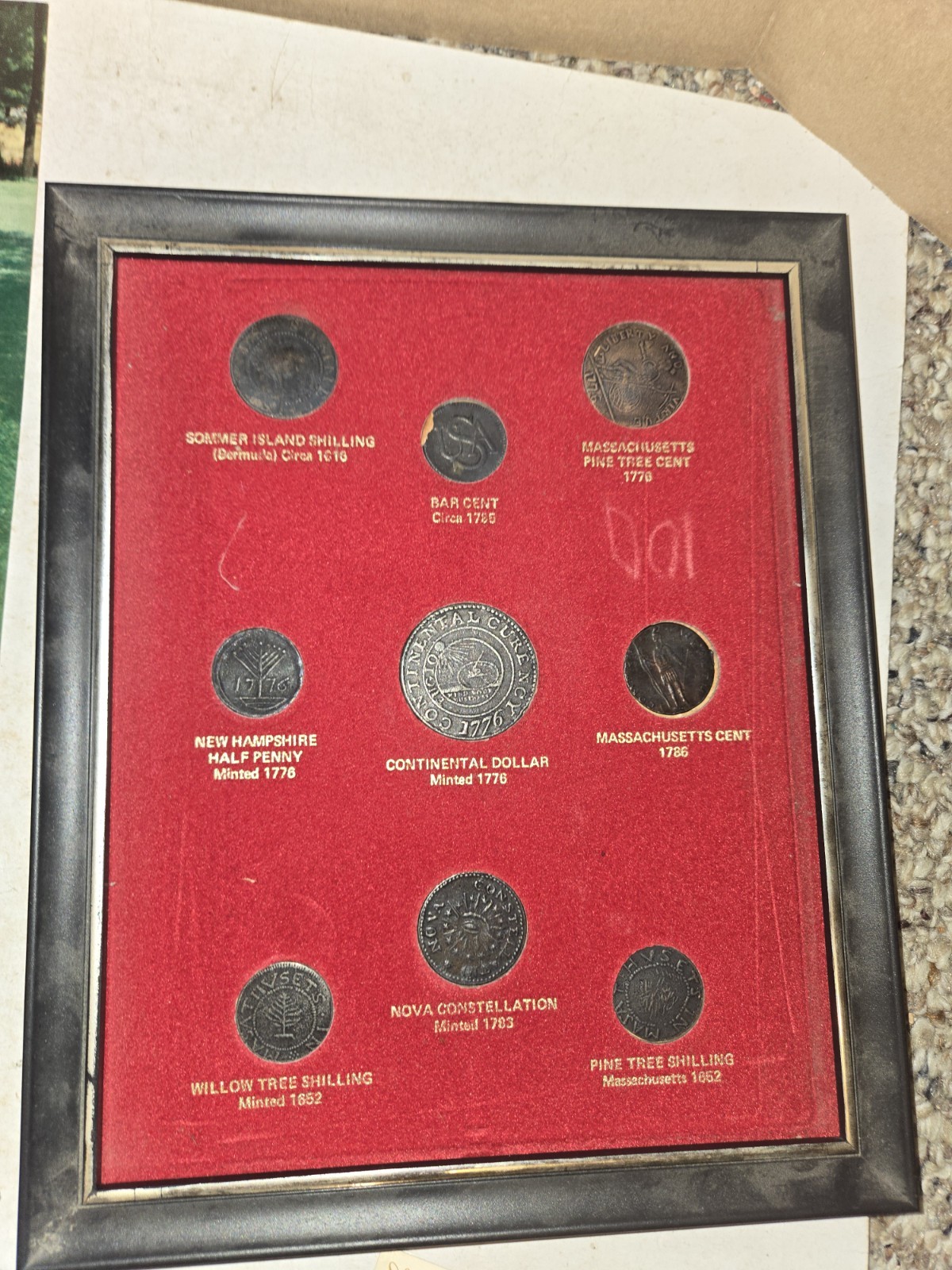 9 Vintage 60s/70s Wilbert Burial Vault,Paperwork,Coins,Post Card,Funeral,Casket