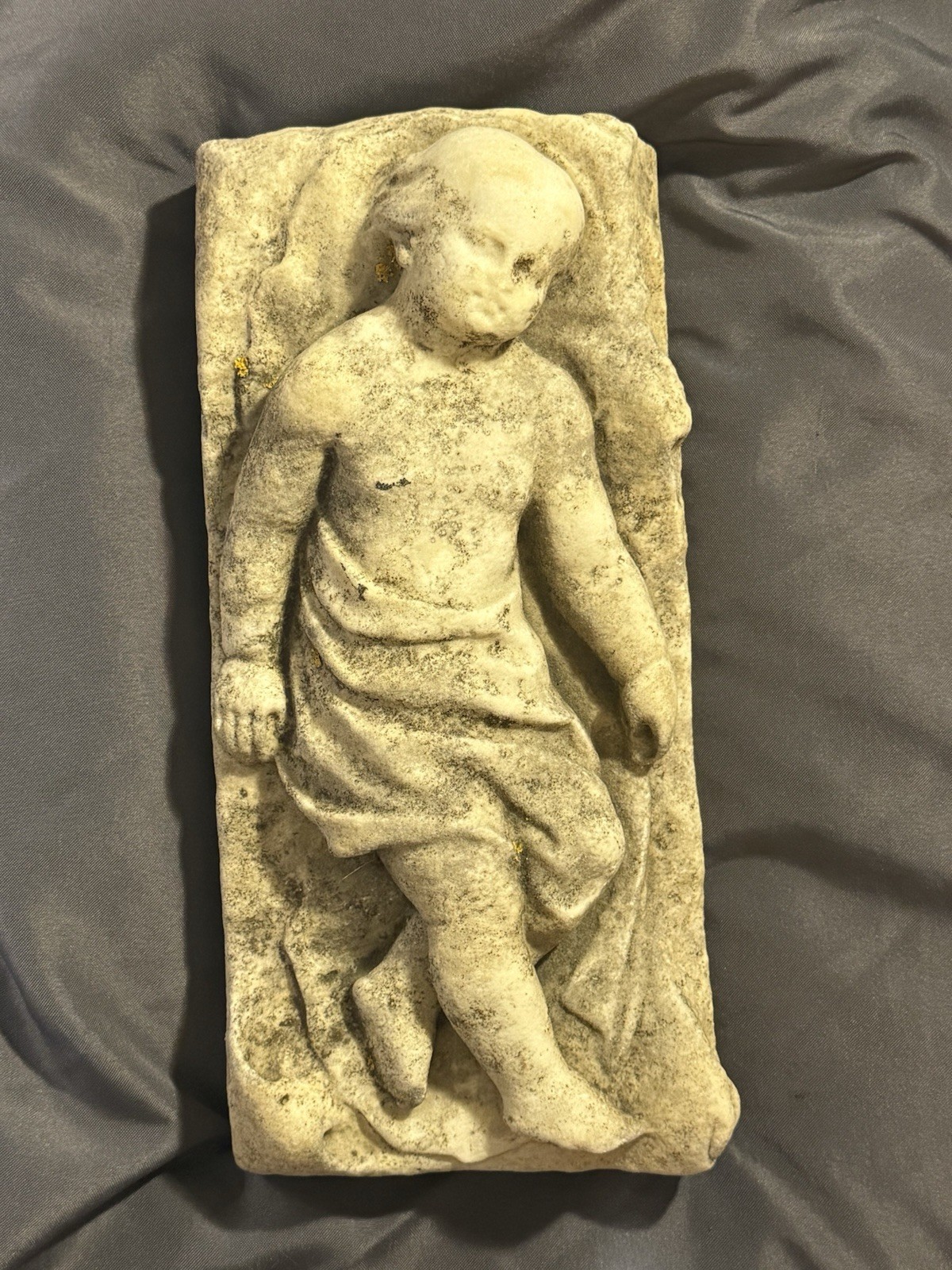 Antique Carved Stone Graveyard Tomb Sculpture Cemetery funeral memento mori