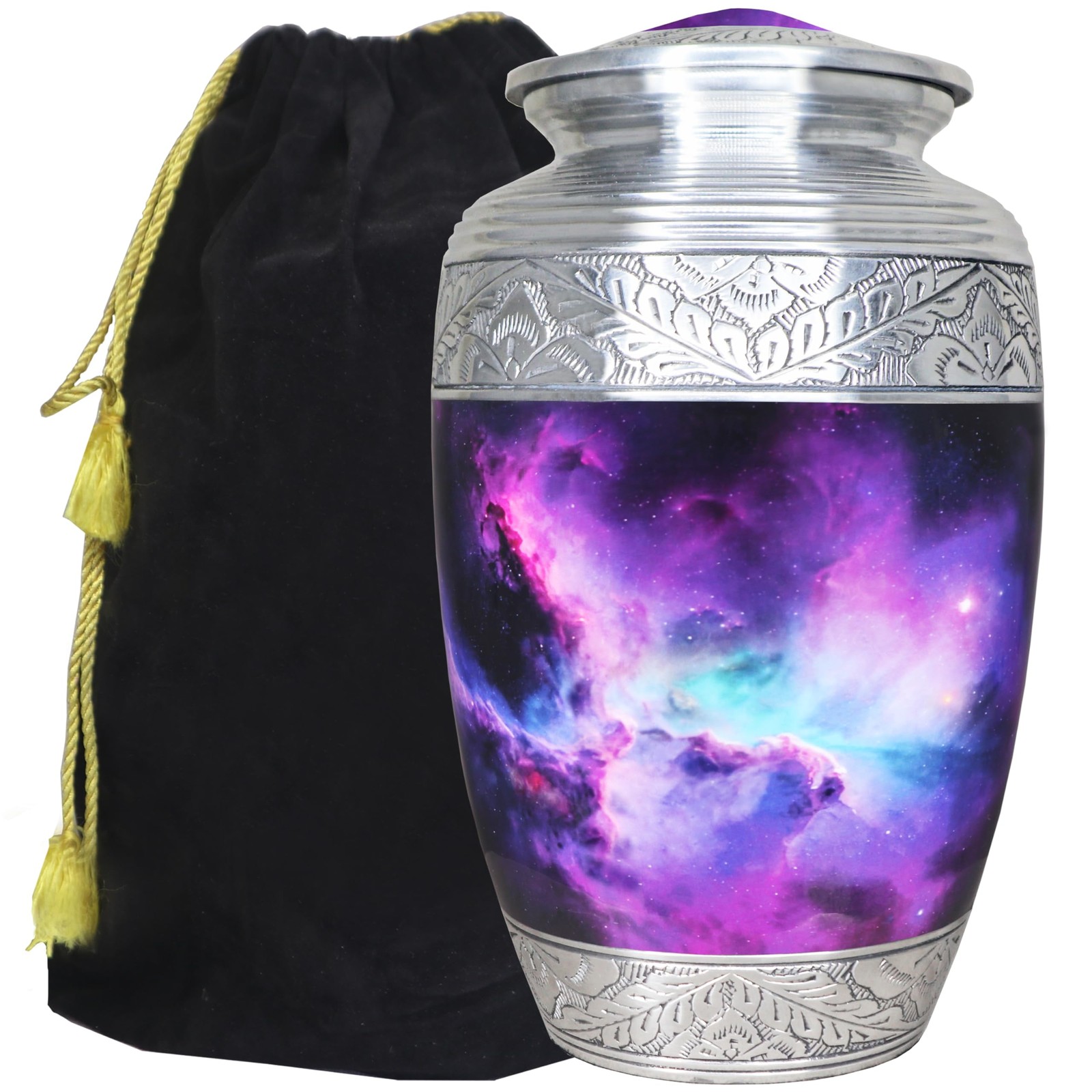 M MEILINXU Cremation Urns for Human Ashes Adult Female Large / Adult, Purple