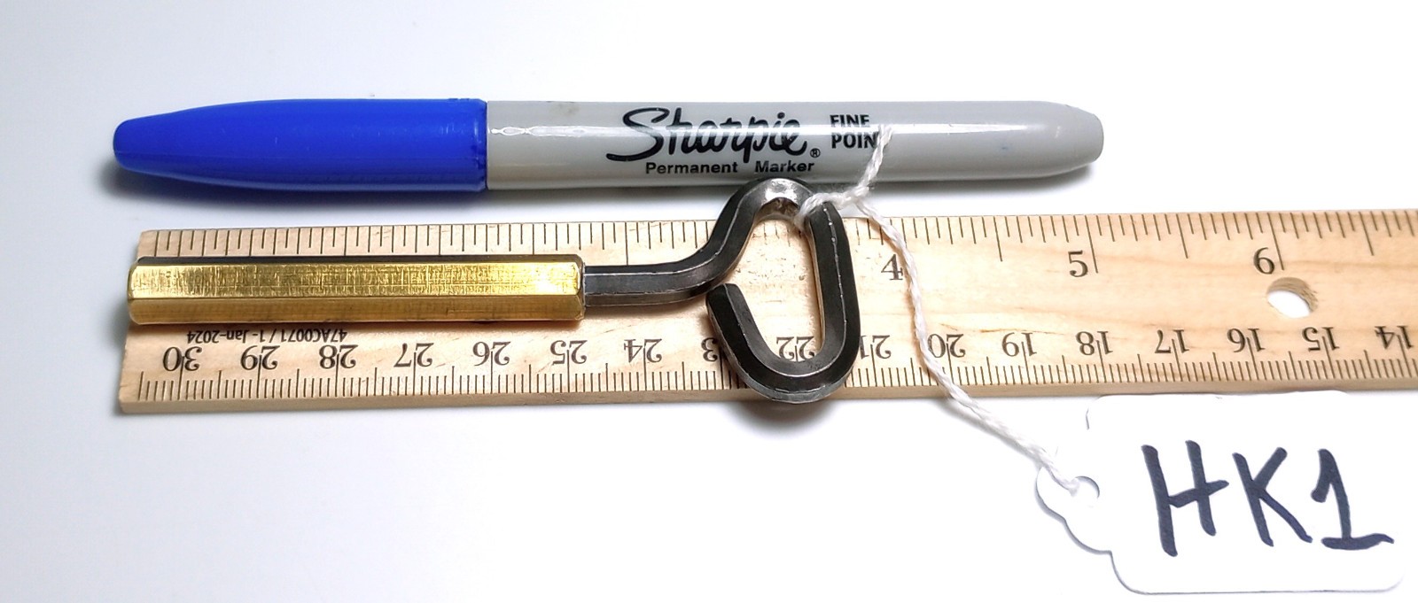 Pocket Hex Casket Key / Coffin Key