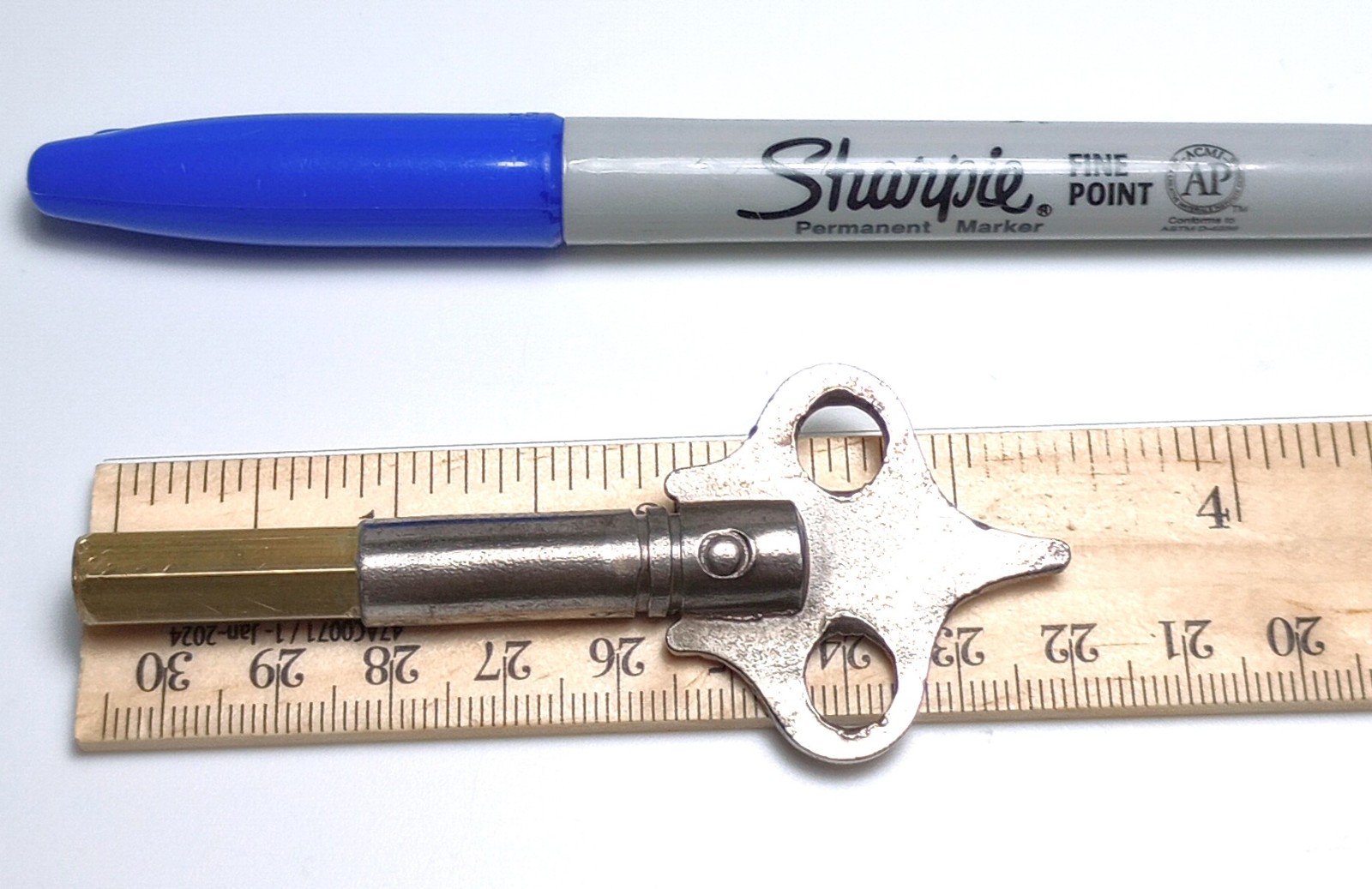 Steel and Brass Pocket / Keychain Casket Key