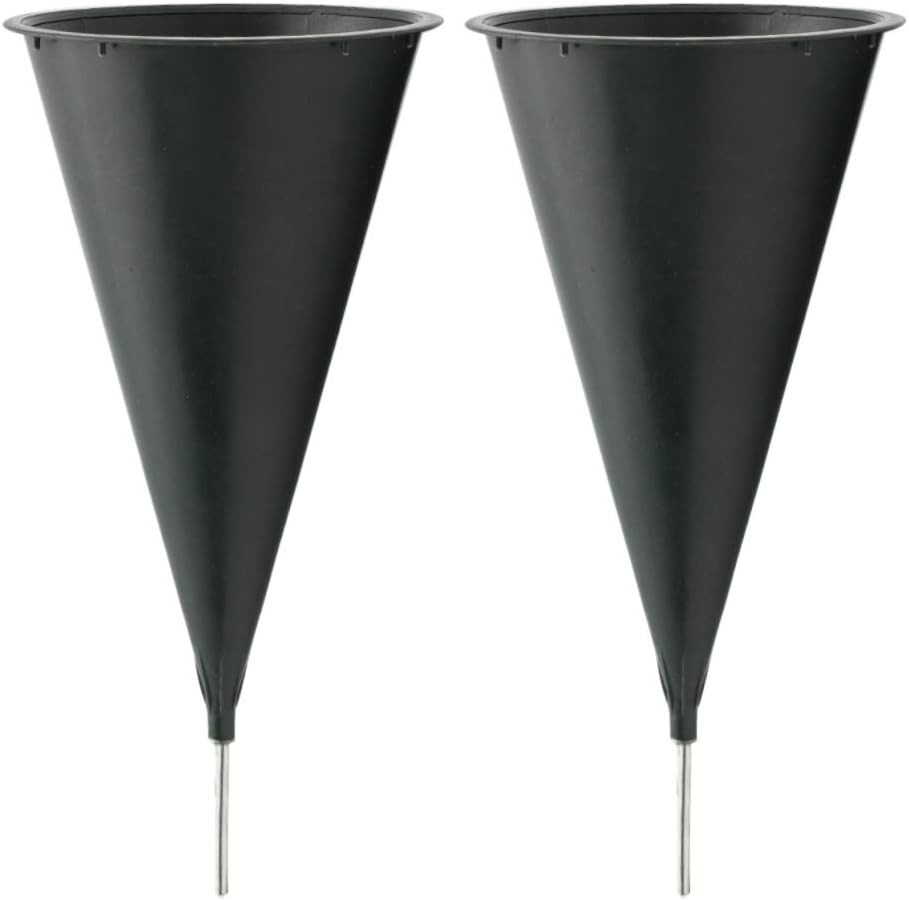 Cemetery Vases for Grave with Spikes Flowers Holder Decorations, Outdoor Memo…