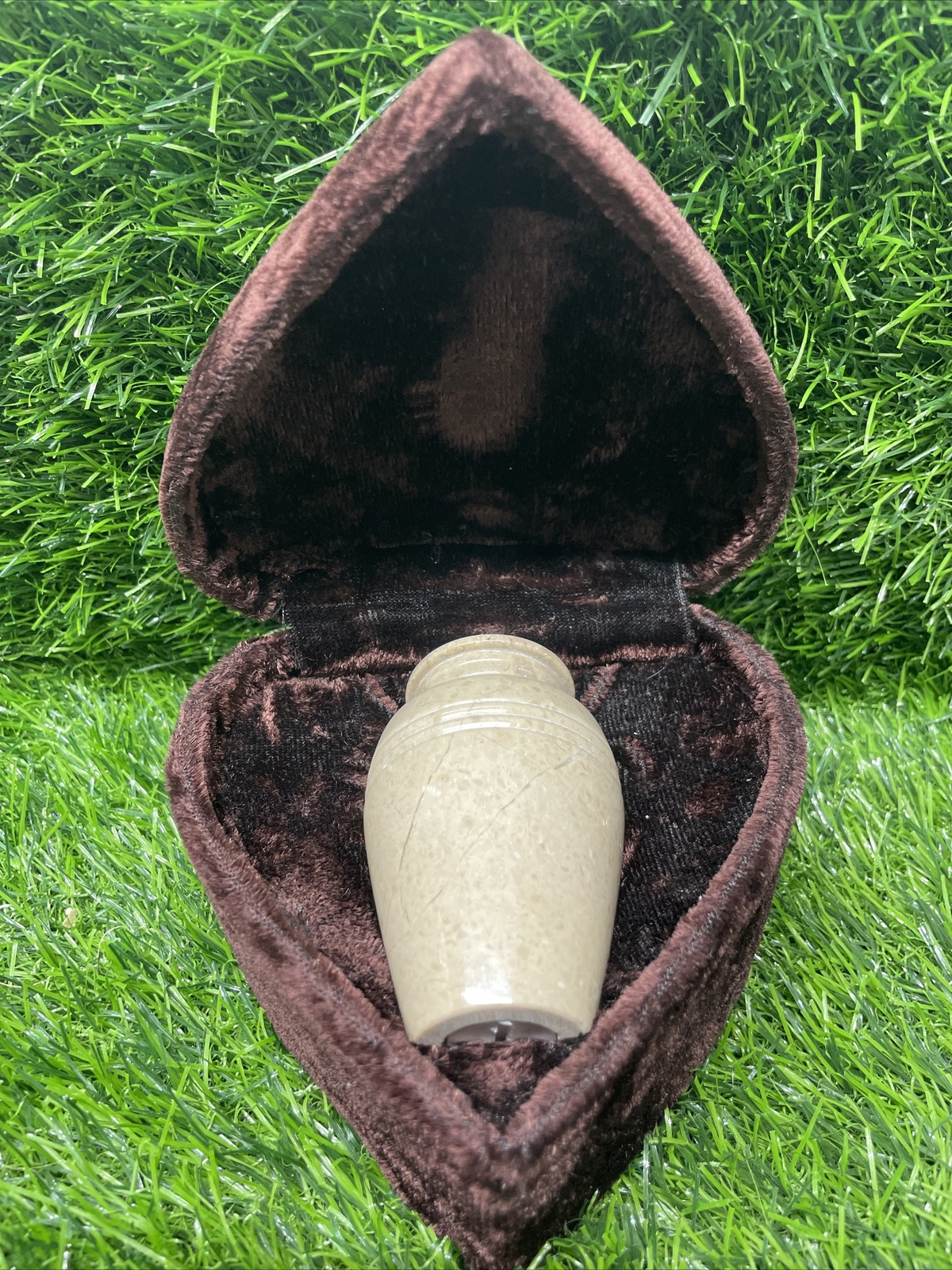 Beautiful marble cat Cremation urn D4