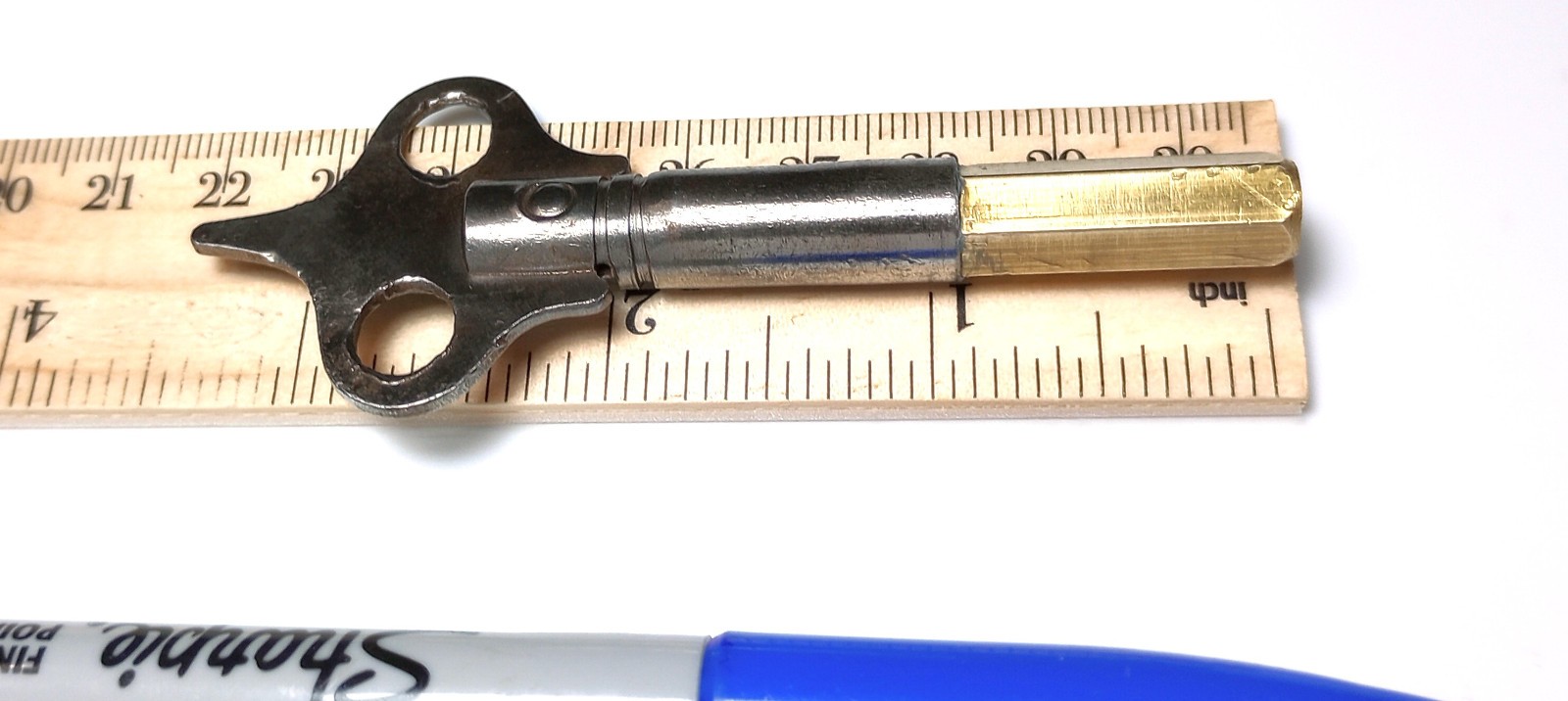 Steel and Brass Pocket / Keychain Casket Key