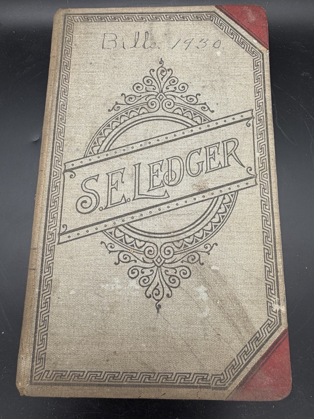 1930 Antique Funeral Director Ledger Tazewell VA Undertaker Burlington Coffin Co
