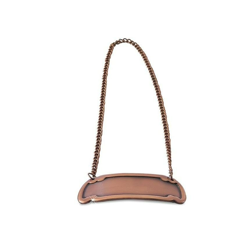 3-Line Engraved Nameplate for Funeral Cremation Urn for Ashes – Brass Finish
