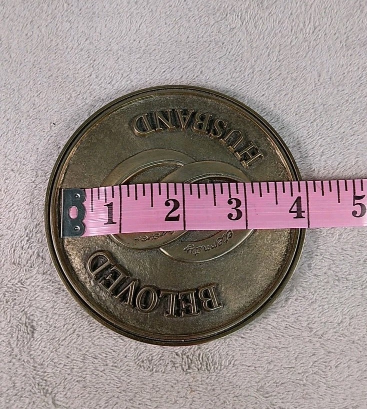 Batesville Remembrance Lifestories Bronze Medallion Beloved Husband Magnetic