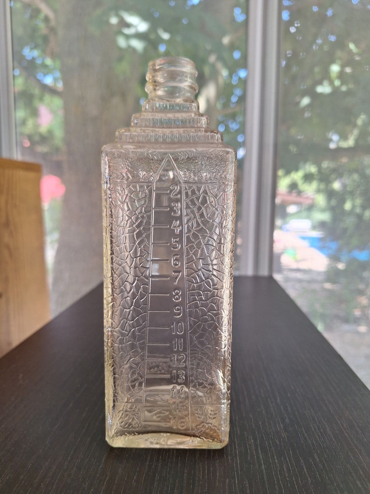 Esco Distinctive Embalming Fluid Glass Bottle Antique Vintage 8 Inch