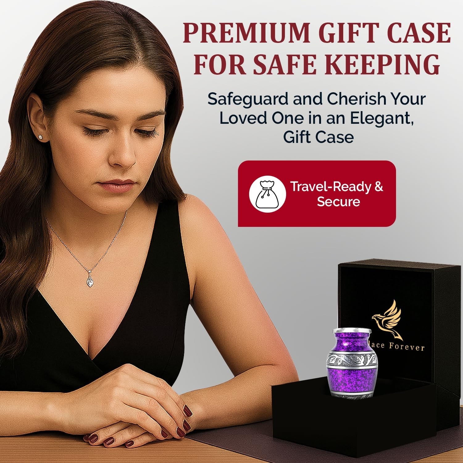 Small Urns for Human Ashes Keepsake Set – Mini Urns for Ashes Men & Women – H…