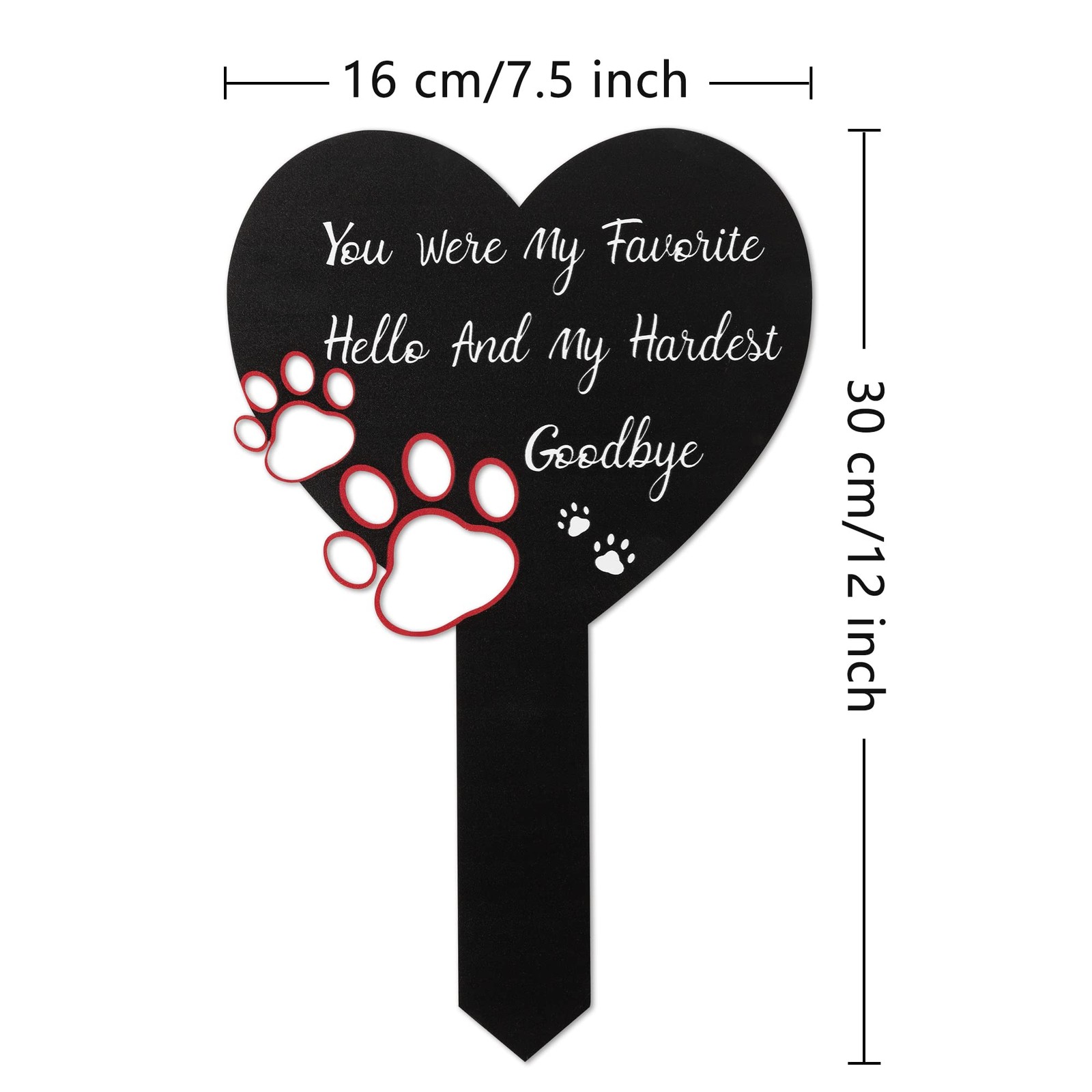 Pet Memorial Graves Markers for Dogs Cats, Pet Cemetery Headstones Decoration…
