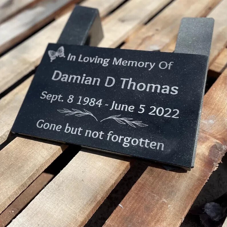 Custom Granite Memorial Stone Engrave Headstone for Cemetery Grave or Home 12×12