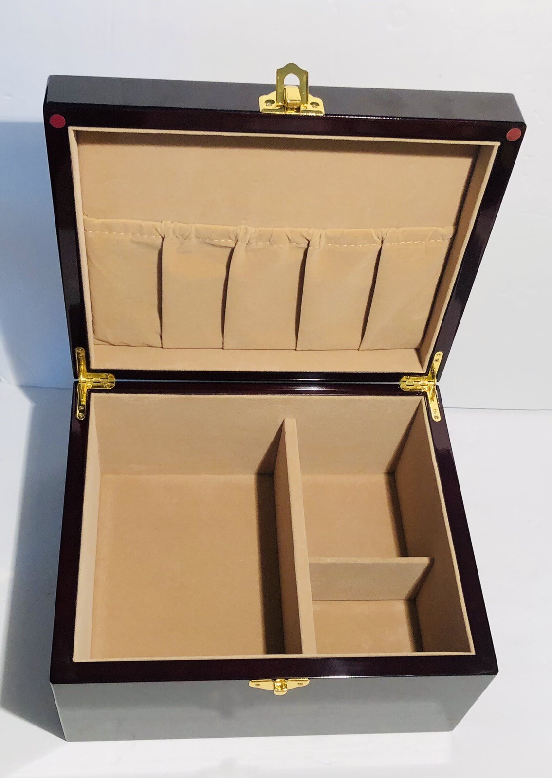 Cremation Urn Set Rosewood Lacquer & Veneer Wood – Urn & Memorabilia Box New