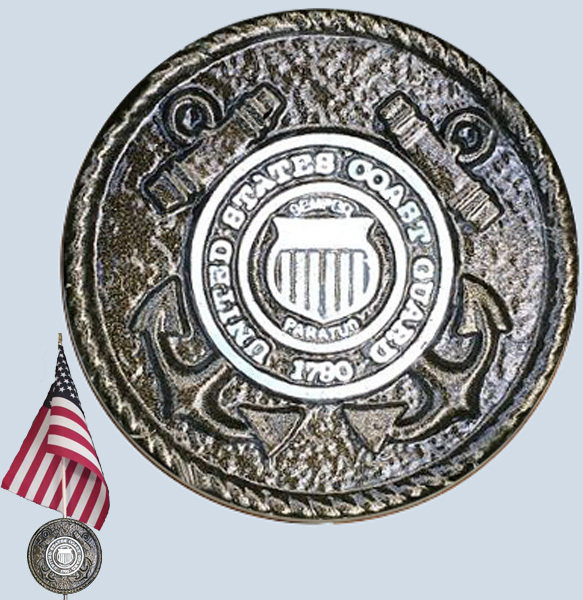 NEW Coast Guard Veteran Grave Marker / Flag Holder