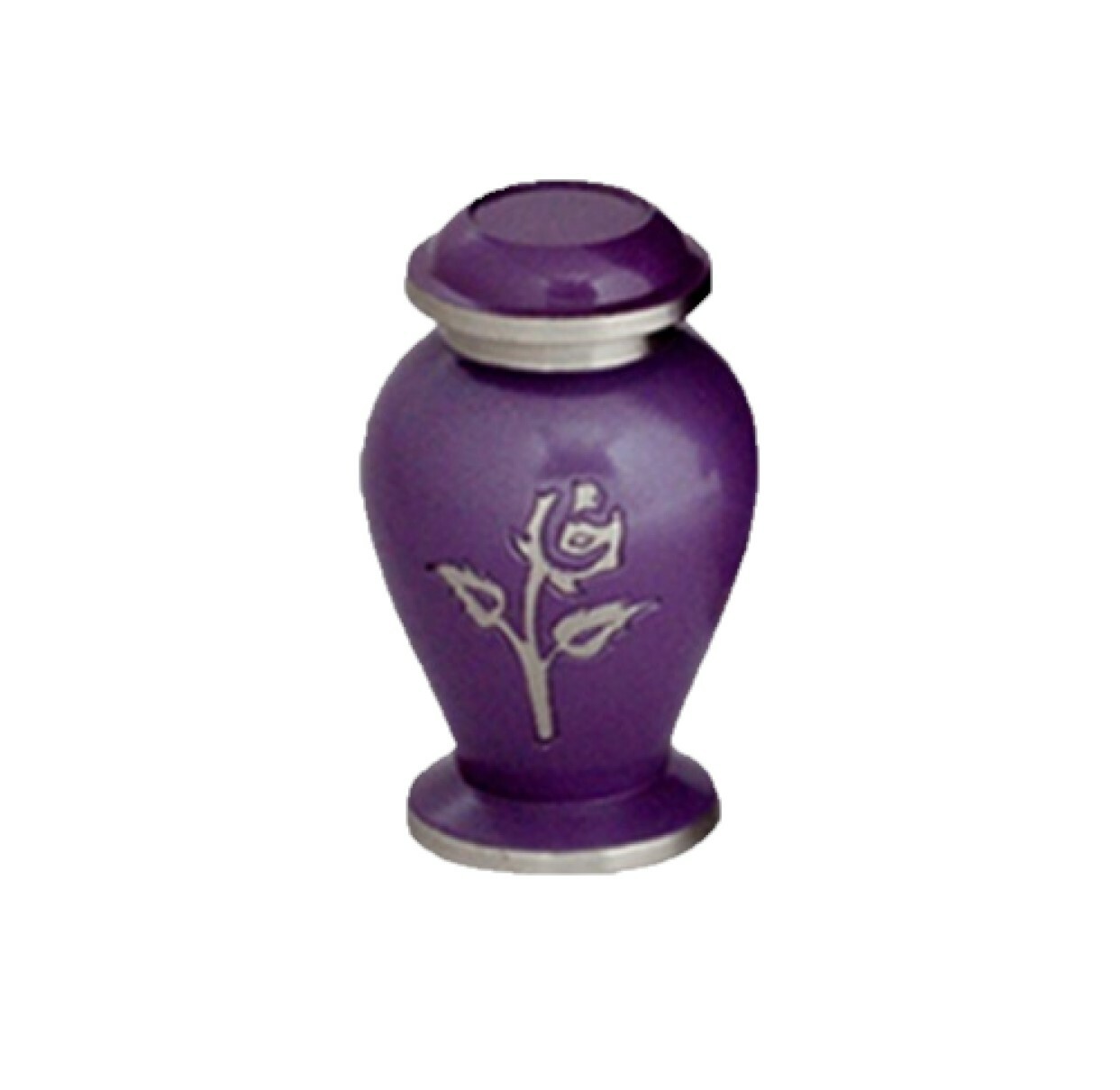 Avondale Purple Rose Keepsake, Cremation Keepsake for Human Ashes Free Shipping