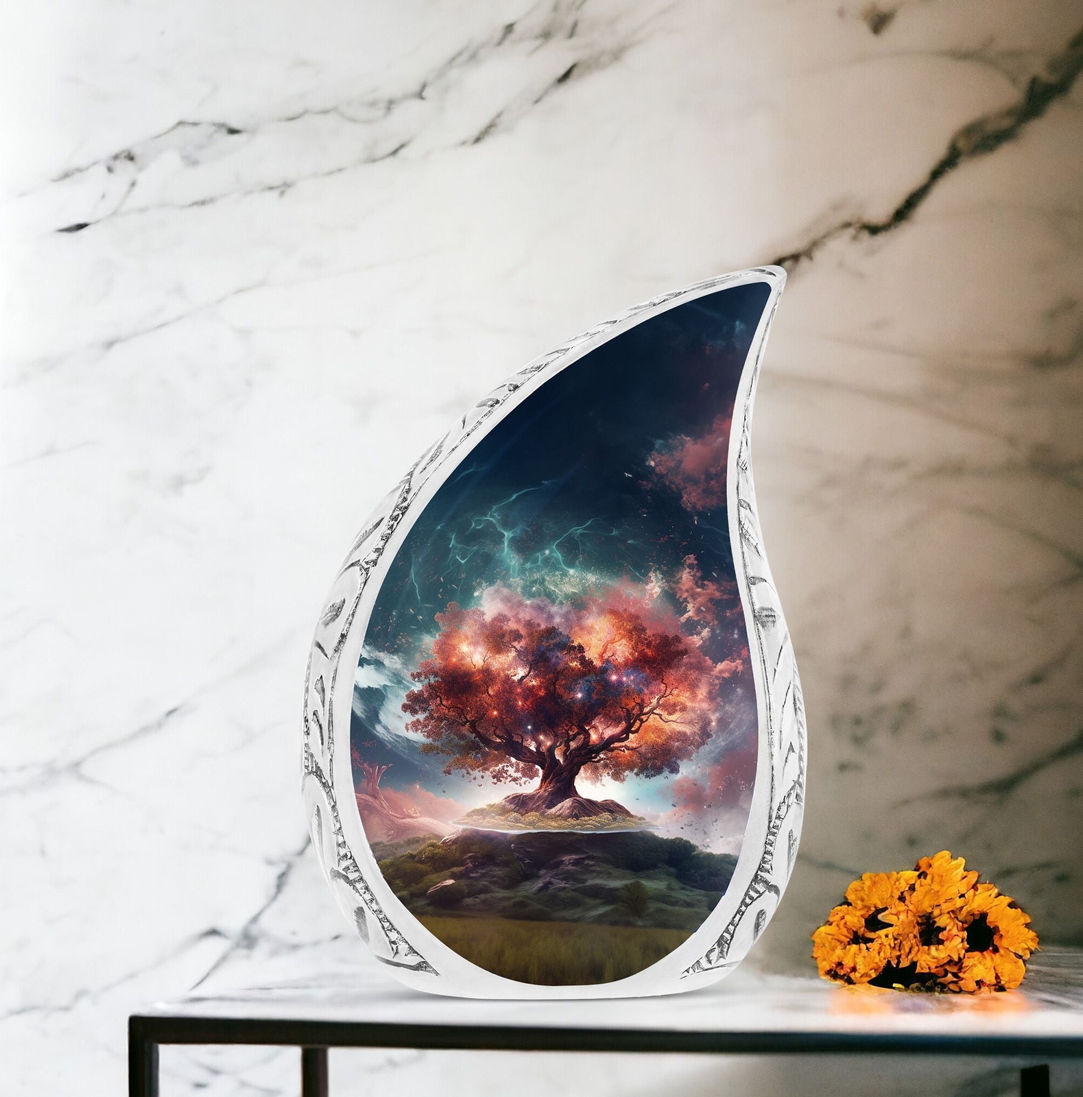 Experience Celestial Symphony: Perfect Memorials with Cremation Urns, a Touch of