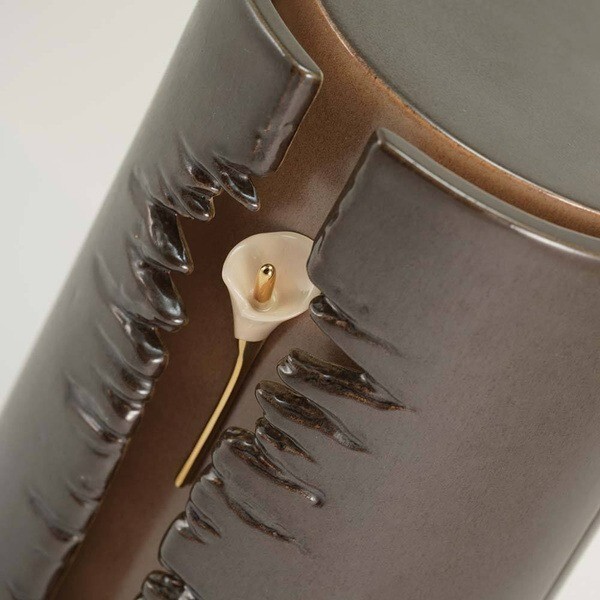 At Peace Memorials Lily Column Taupe Large/Adult Cremation Urn 230 CI