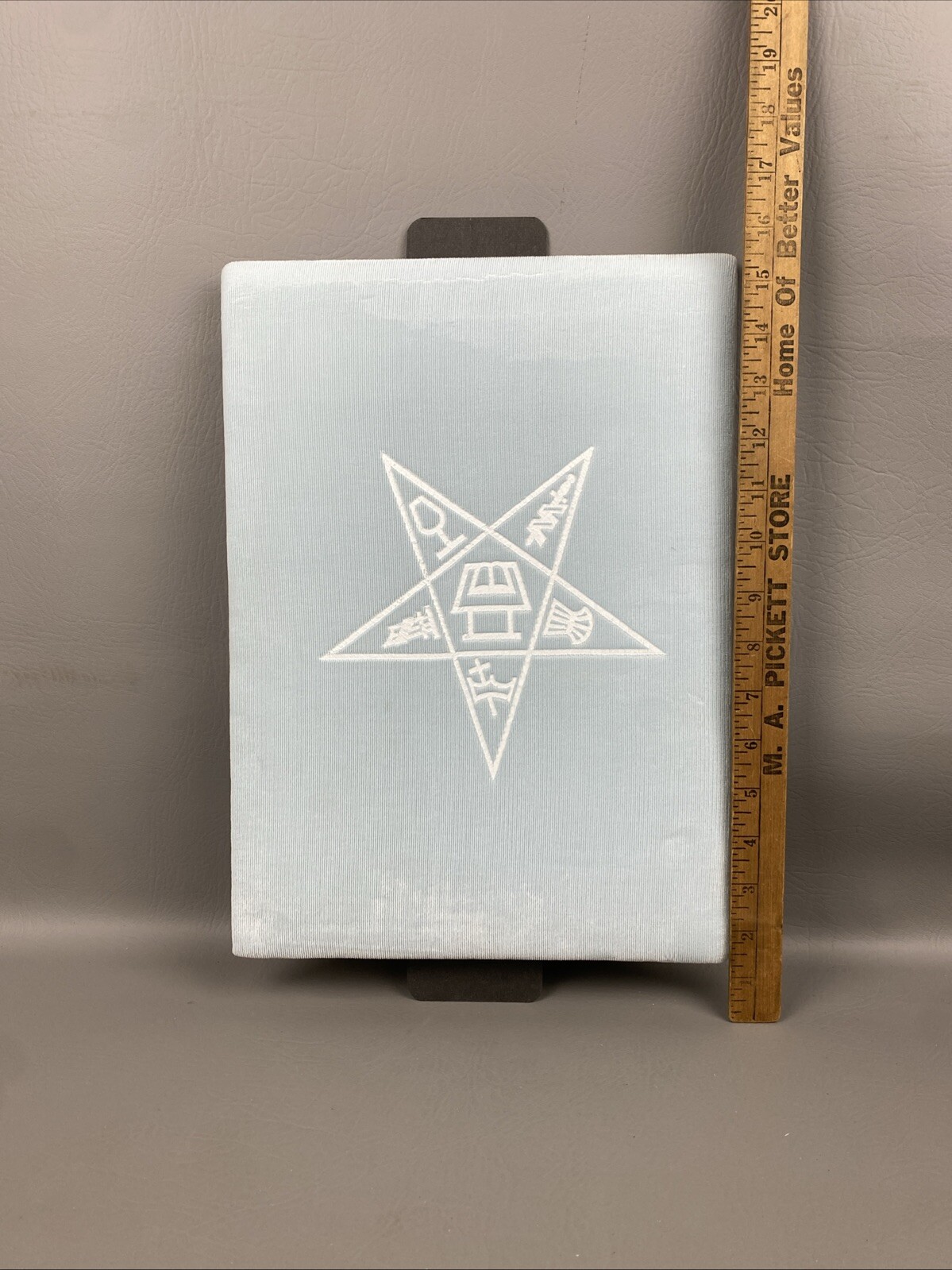 Casket Lid Insert Panel Eastern Star Funeral 10.5×16″