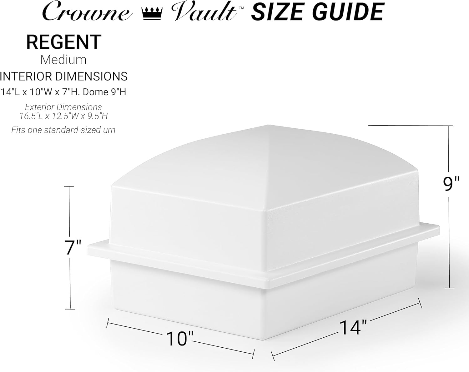 Recycled Urn Vault for Underground Burial | Fortified Container to Cremation Urn