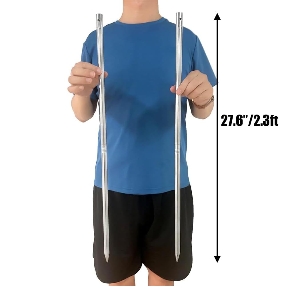 27.6â€œ/2.3ft Metal Stakes for Yard Signs Stainless Steel Hardware Included