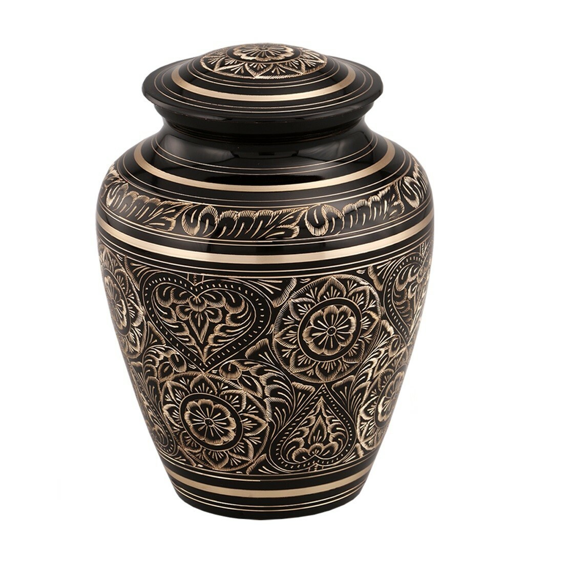 Elite Golden Aura Cremation Urn ~ Adult Funeral Memorial – Free Shipping