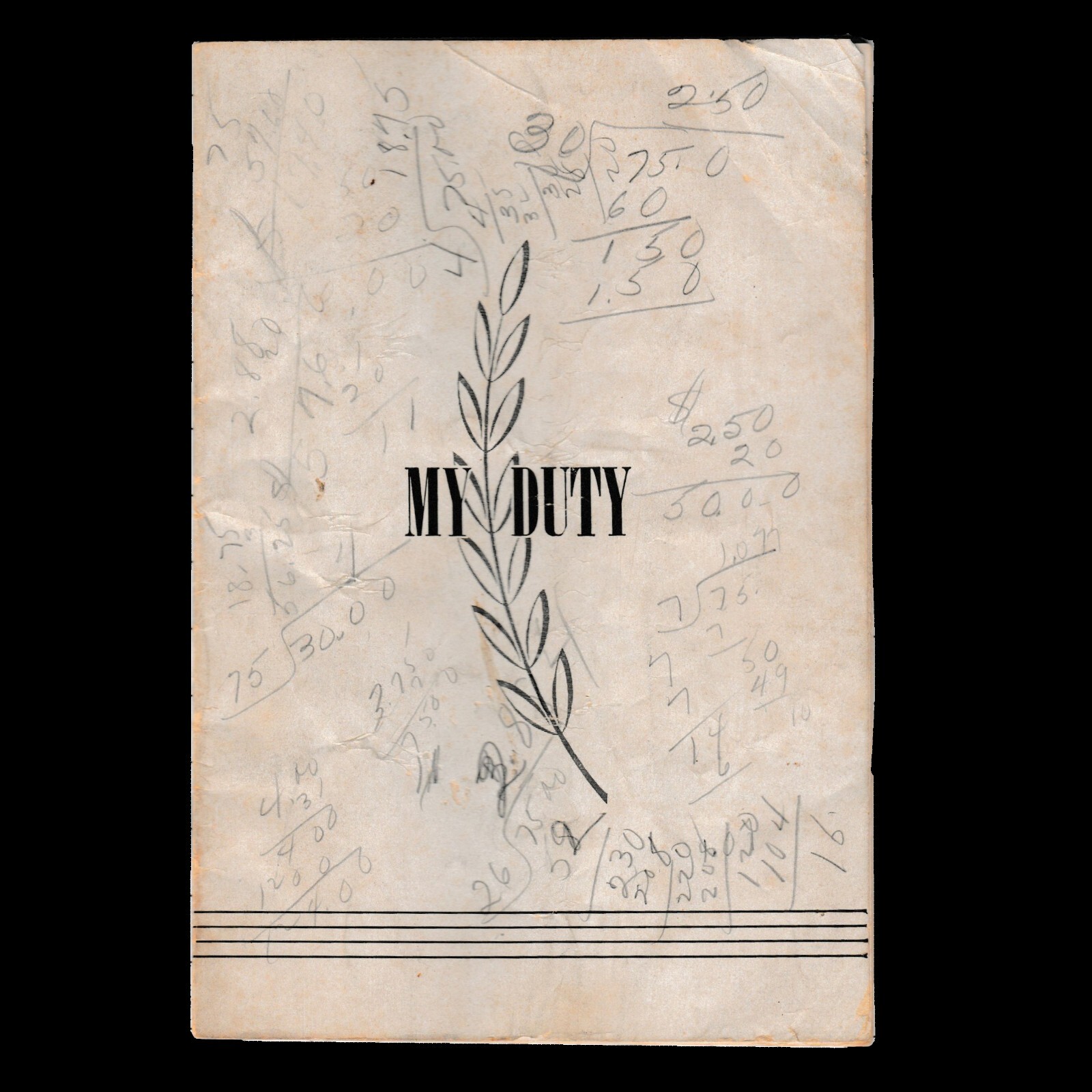 30s Clark Grave Vaults My Duty Funeral Booklet Caskets Guidance Suggestion Rough