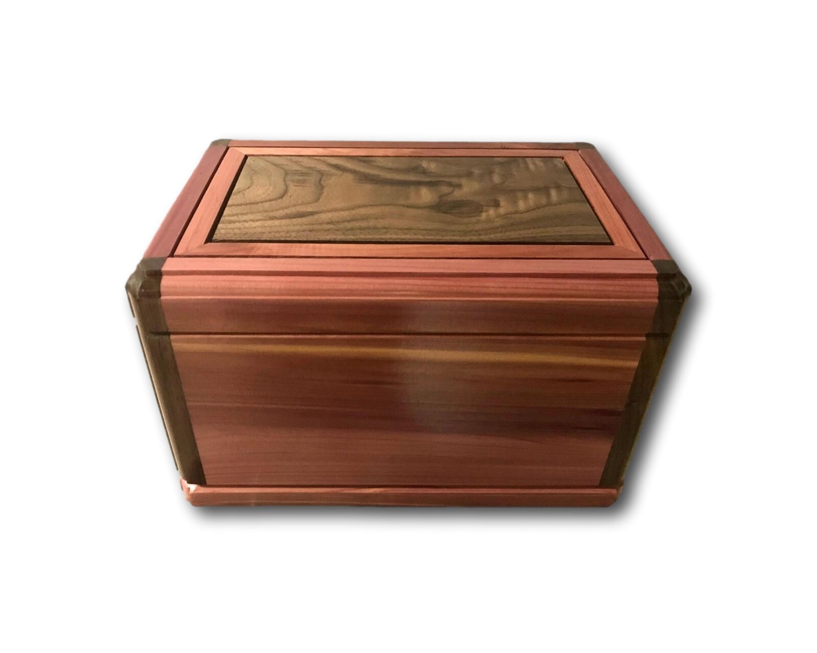 Aromatic Red Cedar Walnut Wooden Handmade Burial Cremation Funeral Urn