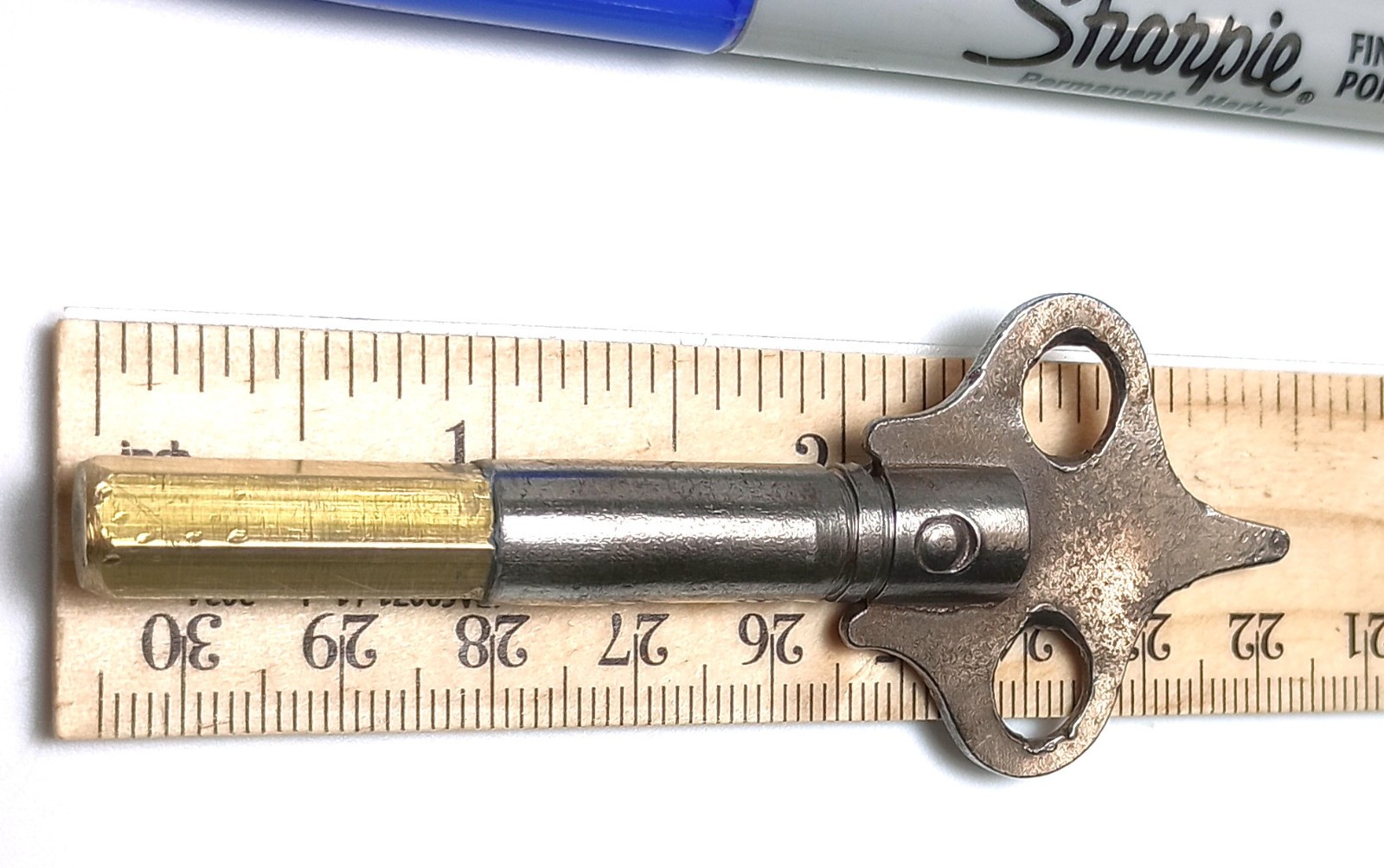 Steel and Brass Pocket / Keychain Casket Key
