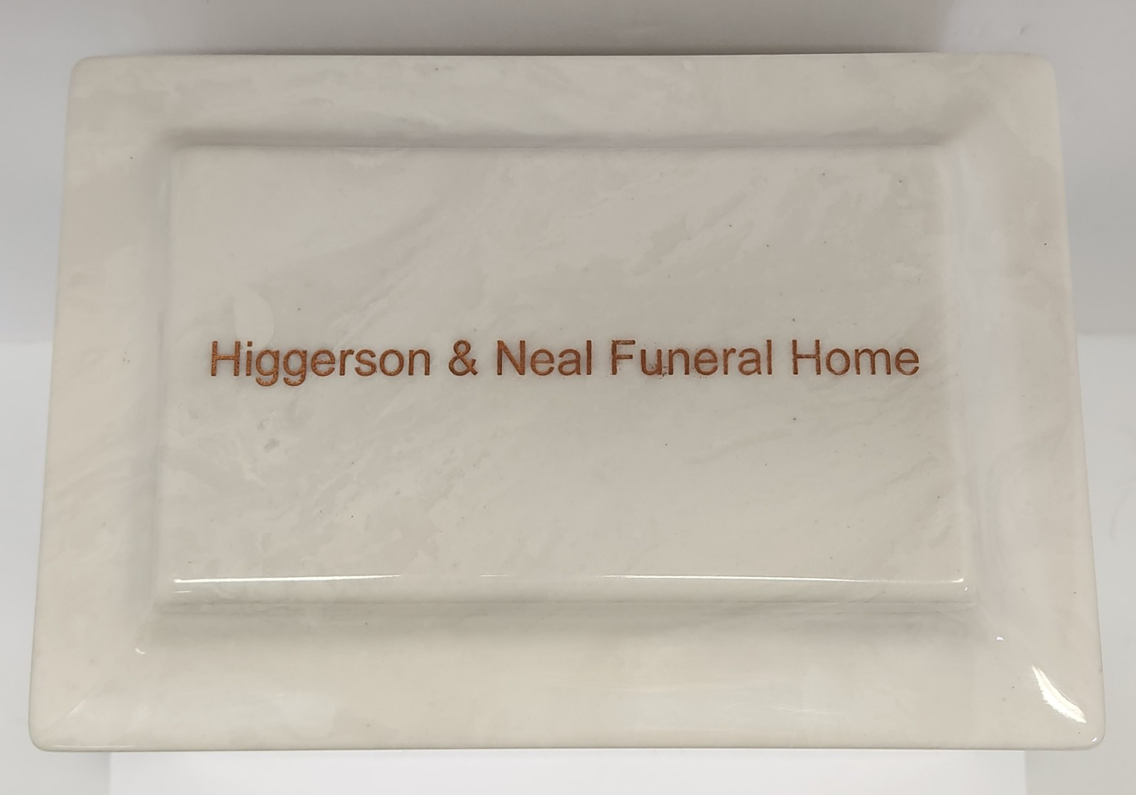 Vtg MacKenzie Marble Urn Casket Vault Salesman Sample Funeral Home Advertising