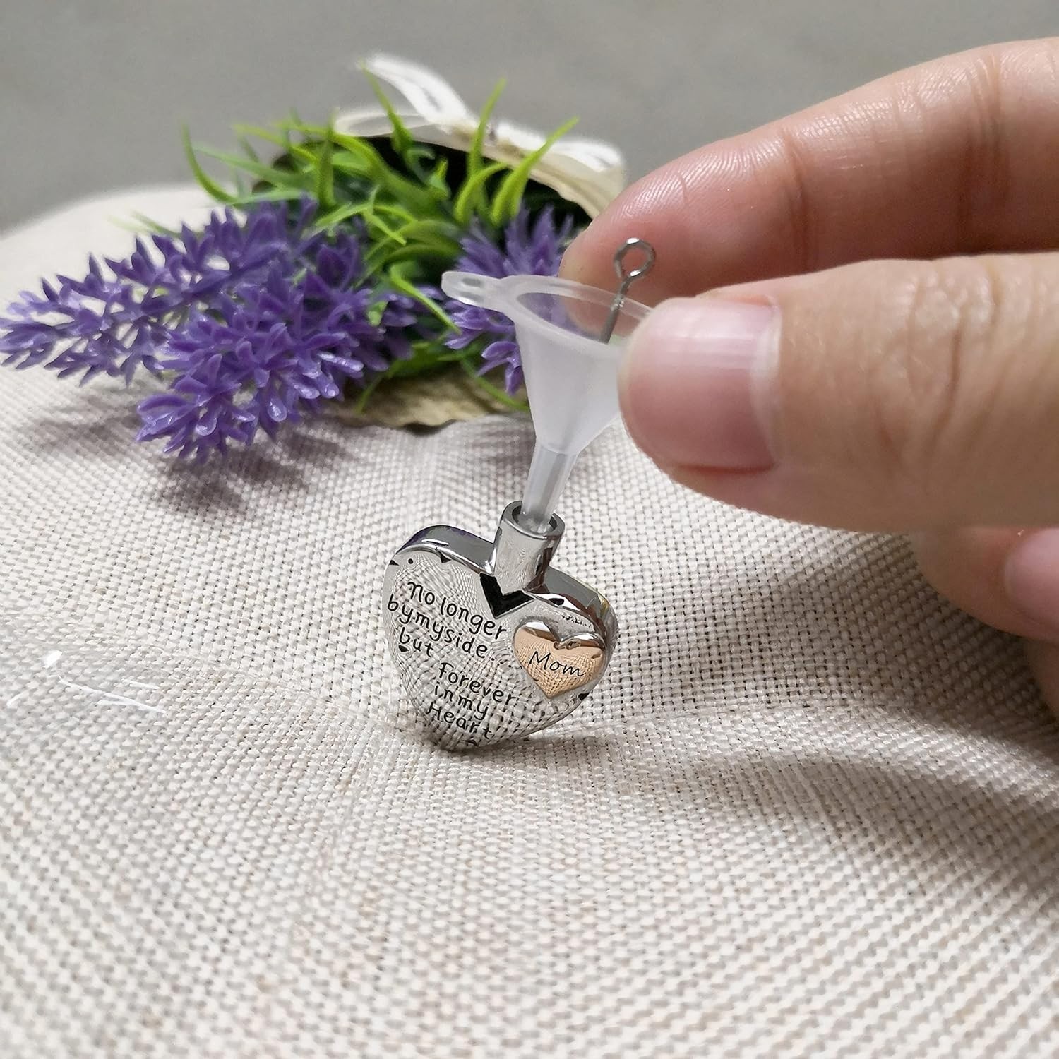 Durable Urn Necklace for Ashes – Heart Pendant in 316L Stainless Steel for Women
