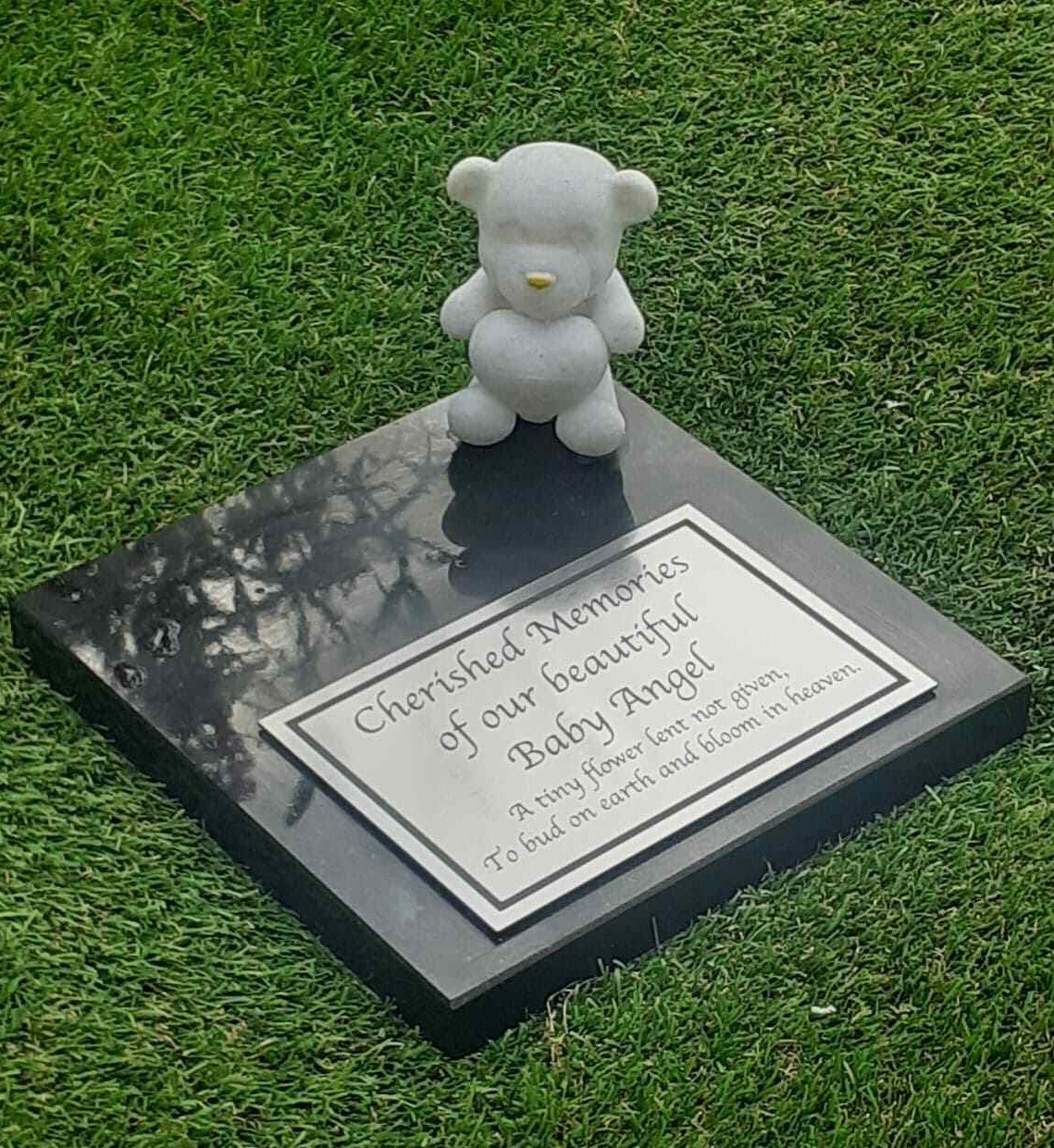 Personalised Granite Baby Memorial Plaque Flat Grave Marker Cemetery Headstone