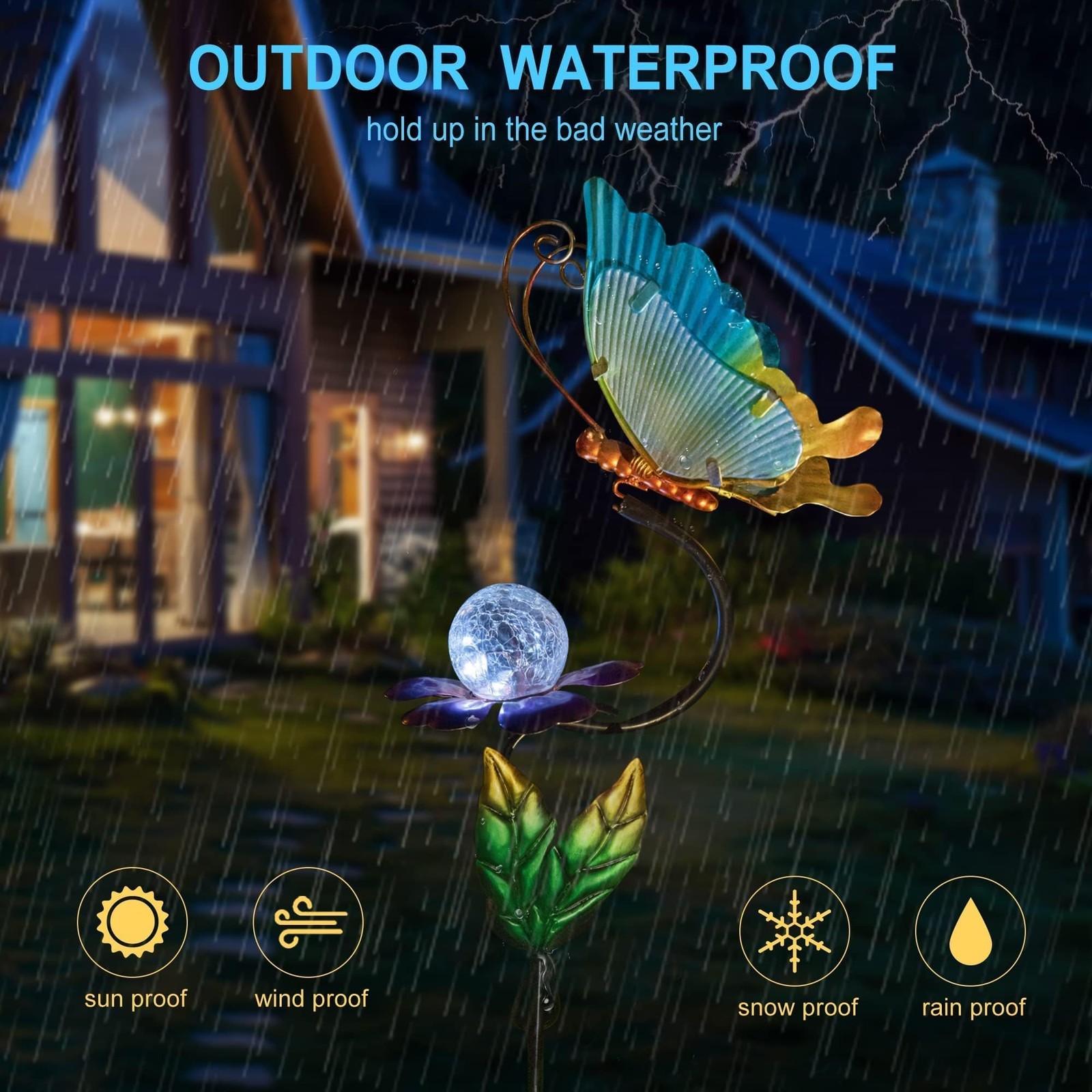 Solar Butterfly Garden Lights – Outdoor Decor for Patios and Yards