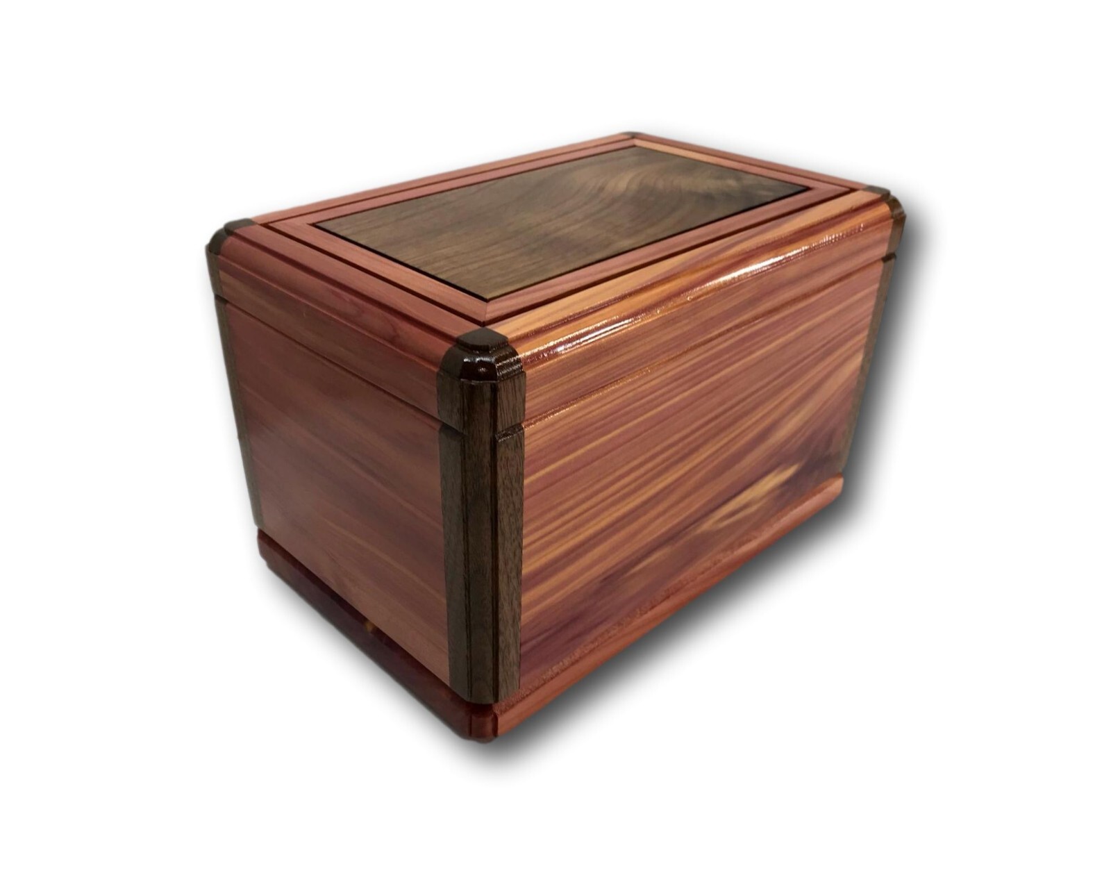 Aromatic Red Cedar Walnut Wooden Handmade Burial Cremation Funeral Urn