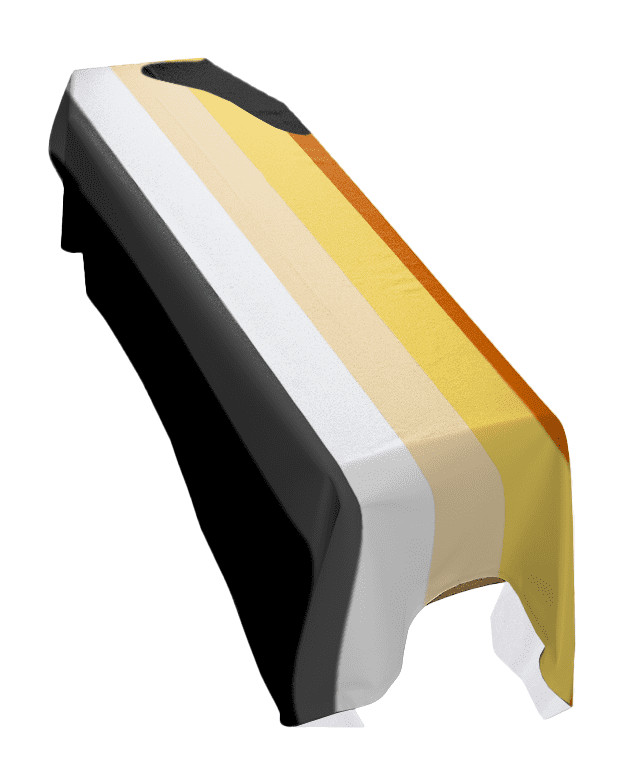 Bear Pride Coffin Drape Flag – Premium Quality and Made To Order in the UK
