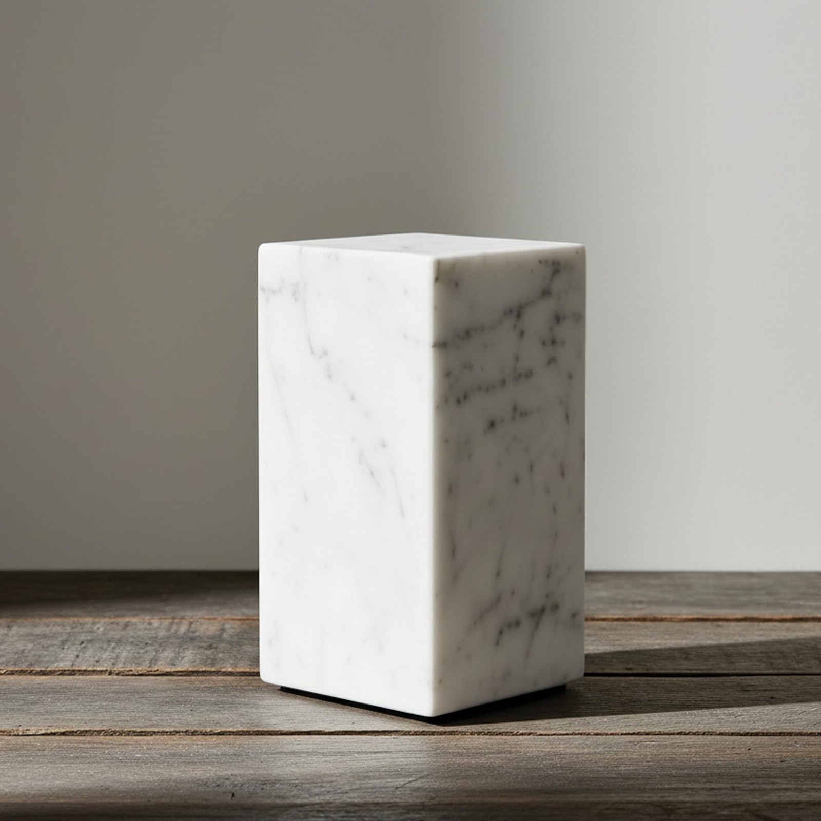 AspenStudio Carrara Marble Urn Genuine Vertical Marble Urn for Human Adult Cr…