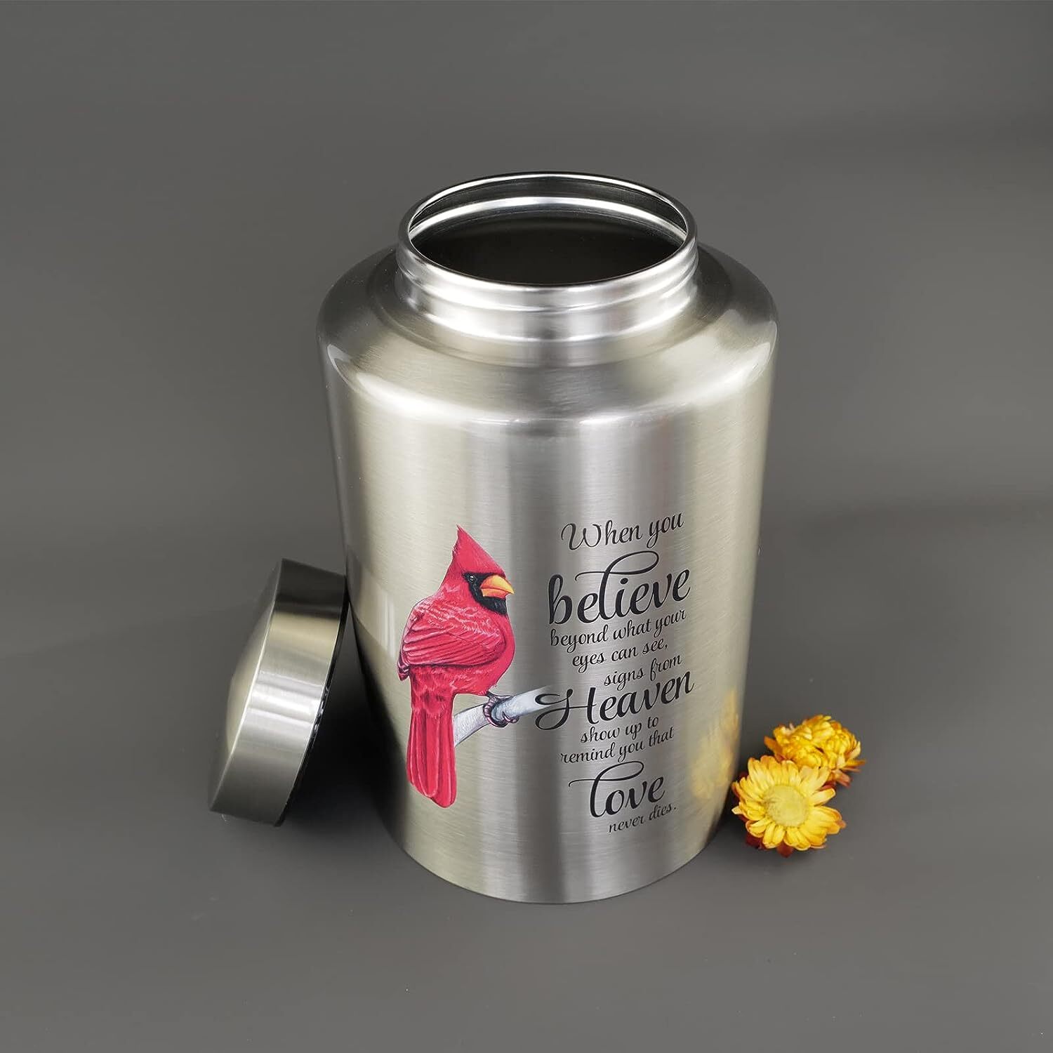 Up to 220 Lbs Large Cremation Urns for Adult Human Ashes, 220 Lbs, Cardinal
