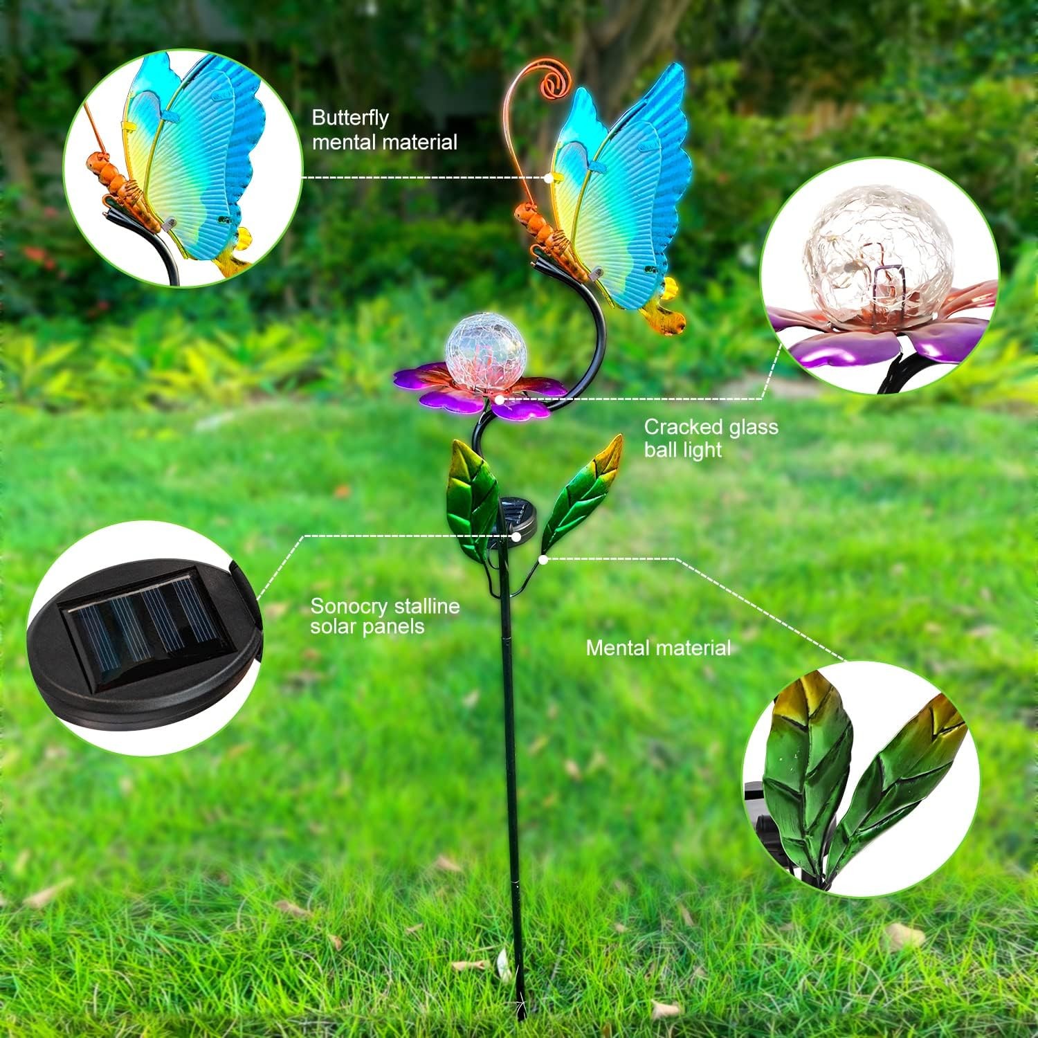 Solar Butterfly Garden Lights – Outdoor Decor for Patios and Yards