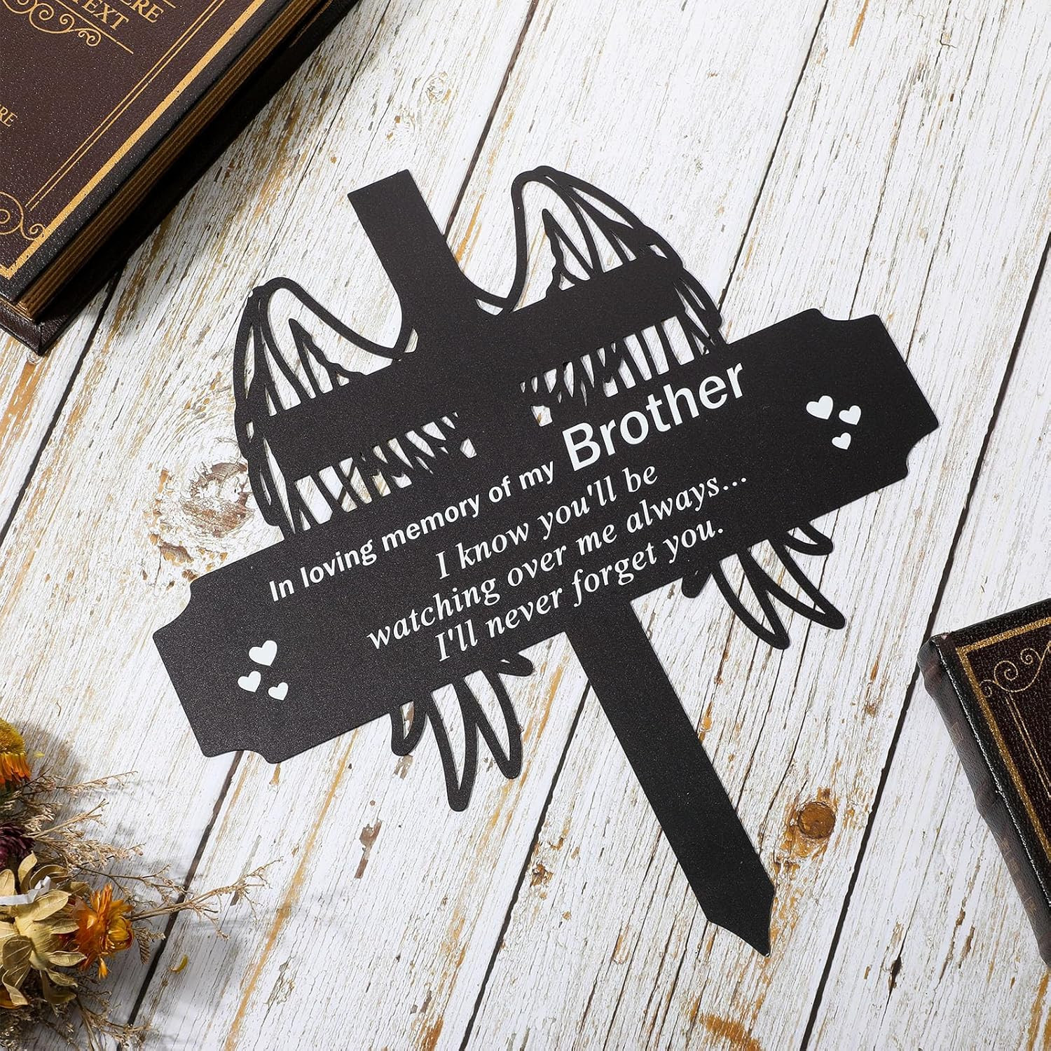 Memorial Stakes Grave Decorations for Cemetery Grave Plaque Markers Memorial Pla