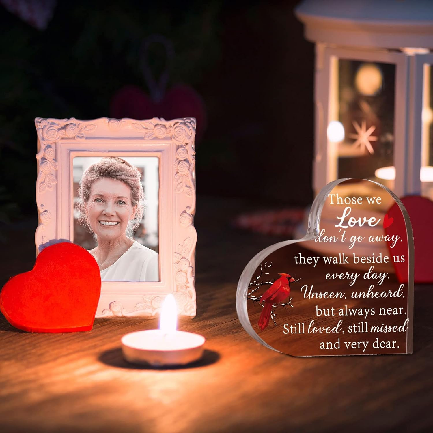 Memorial Gifts for Loss of Father Mother Red Cardinal Memorial Bereavement
